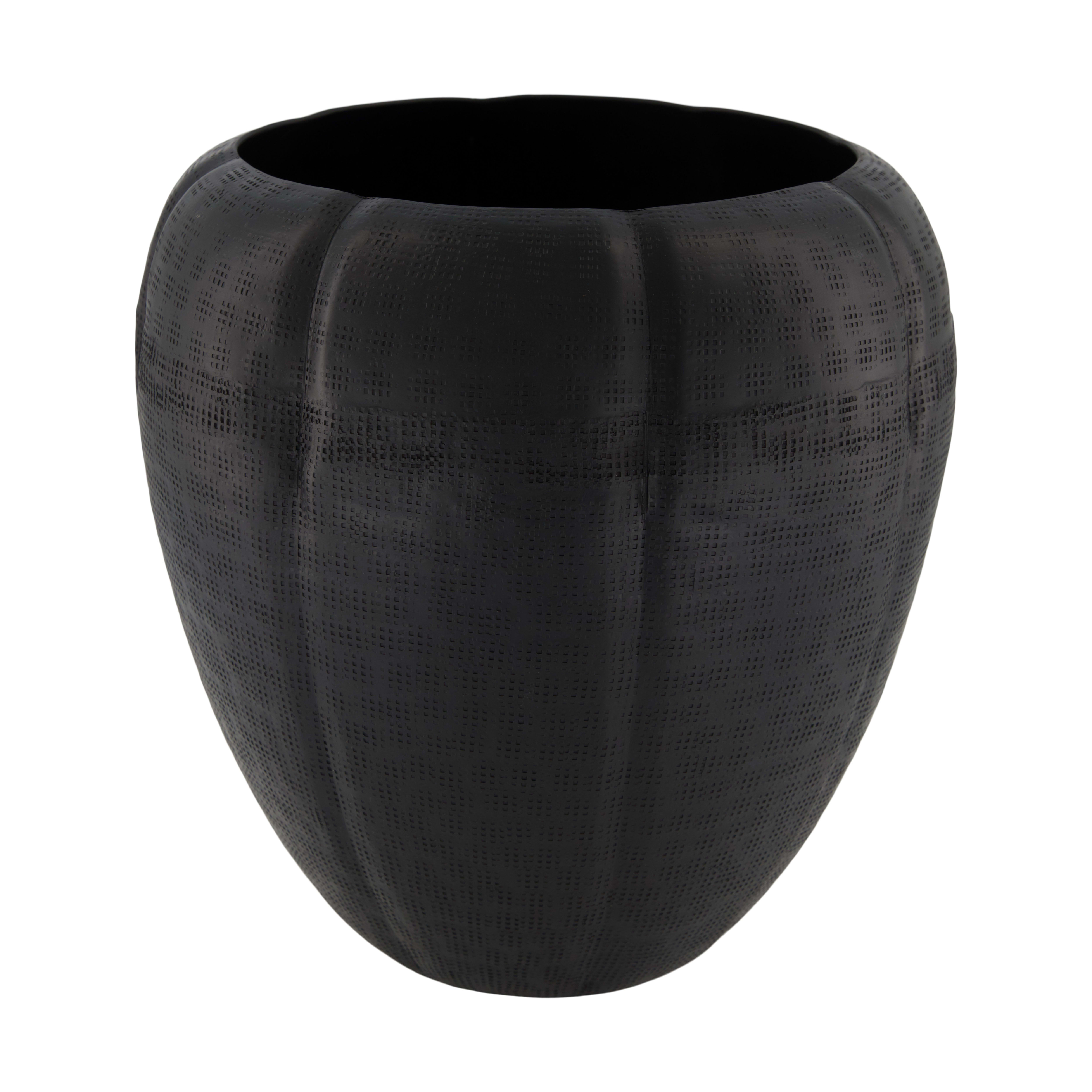 Decofinder Vase Aluminium, Schwarz  | Schubiger Möbel