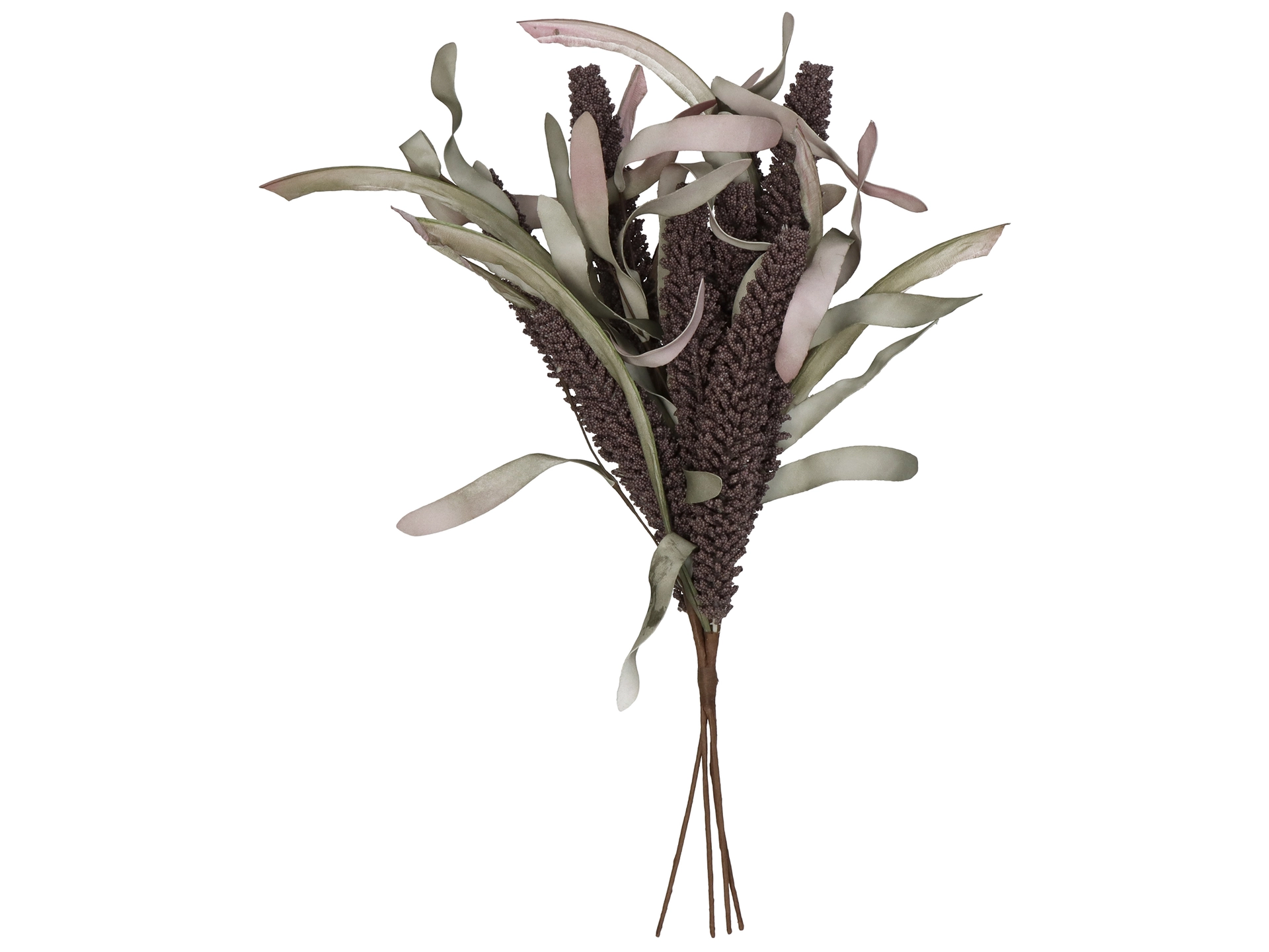 Kunstblumen Blätterstrauss Braun H: 50 cm Kersten