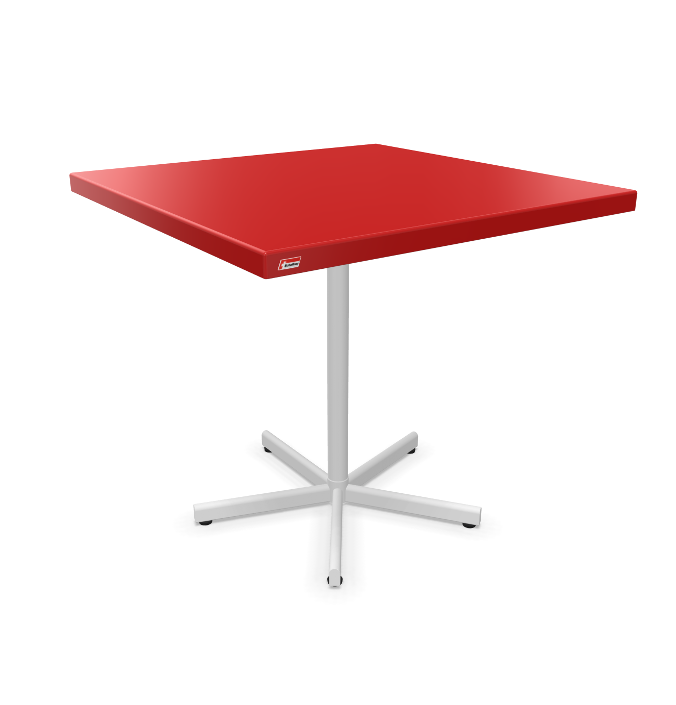 Schaffner Tisch Bodensee Quadratisch Rot | Schubiger Möbel
