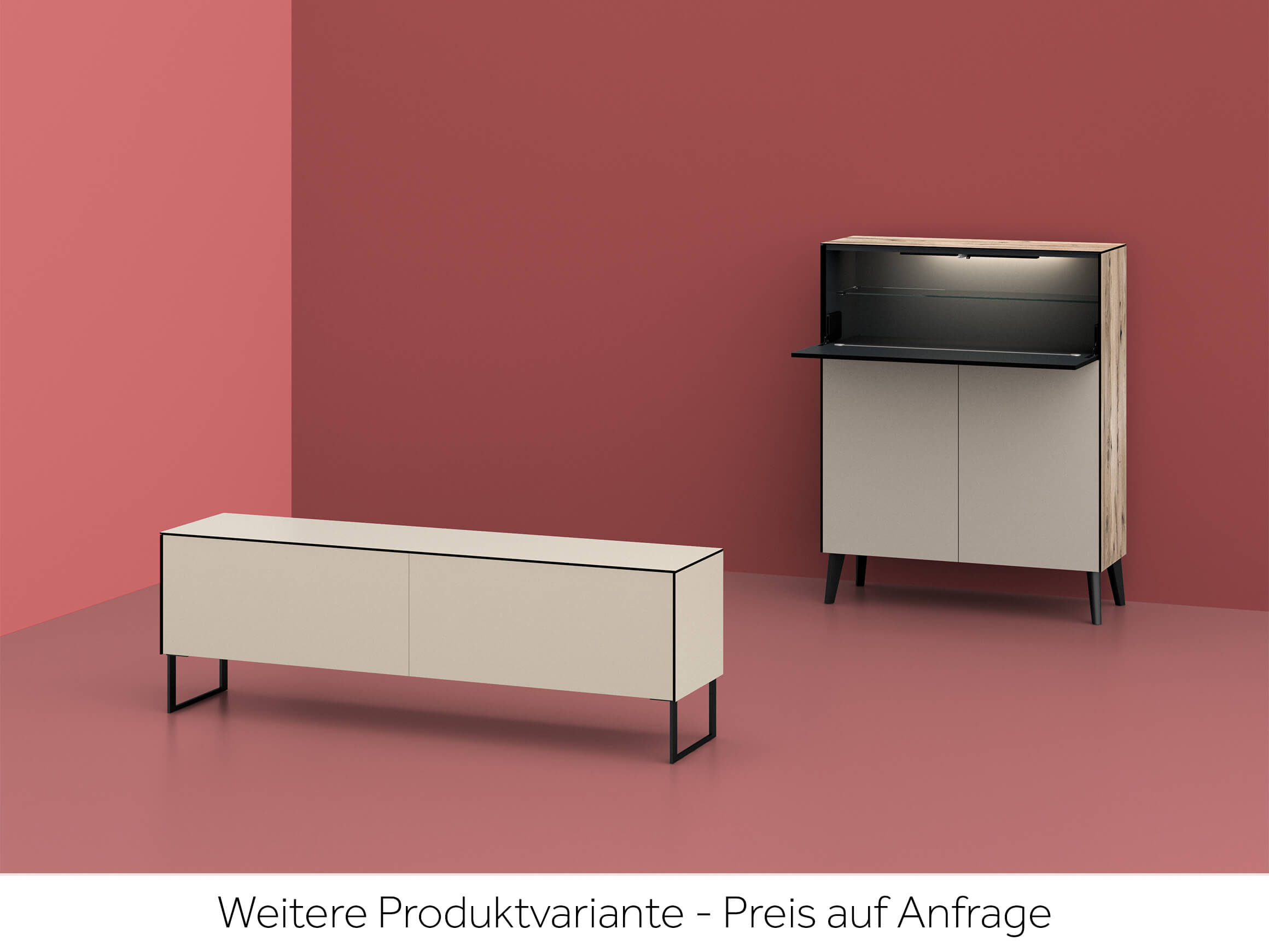 Sideboard Insieme Sitzplatz / Farbe: Anthrazit