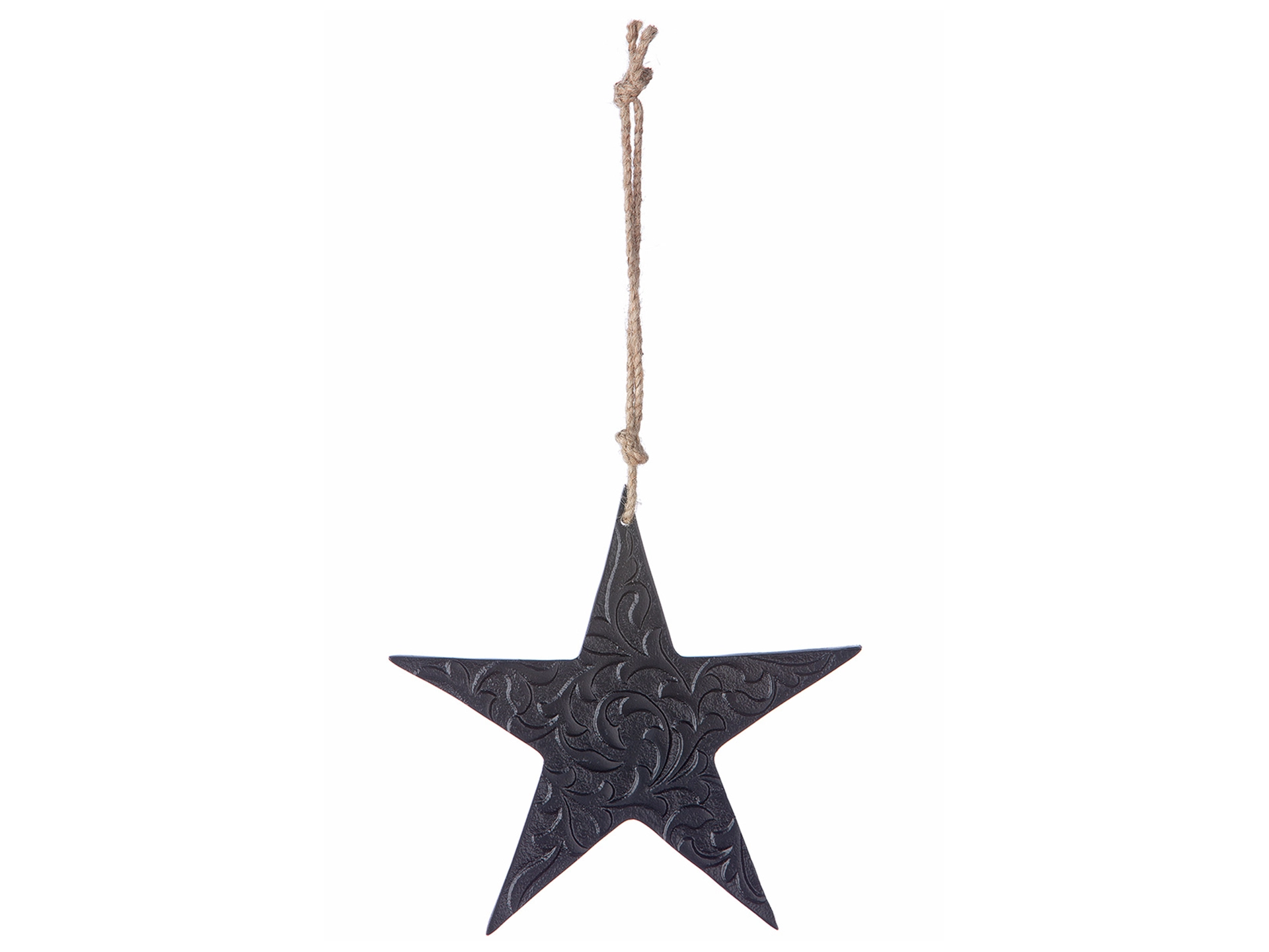 Weihnachtsschmuck Stern Schwarz H: 15 cm Gilde