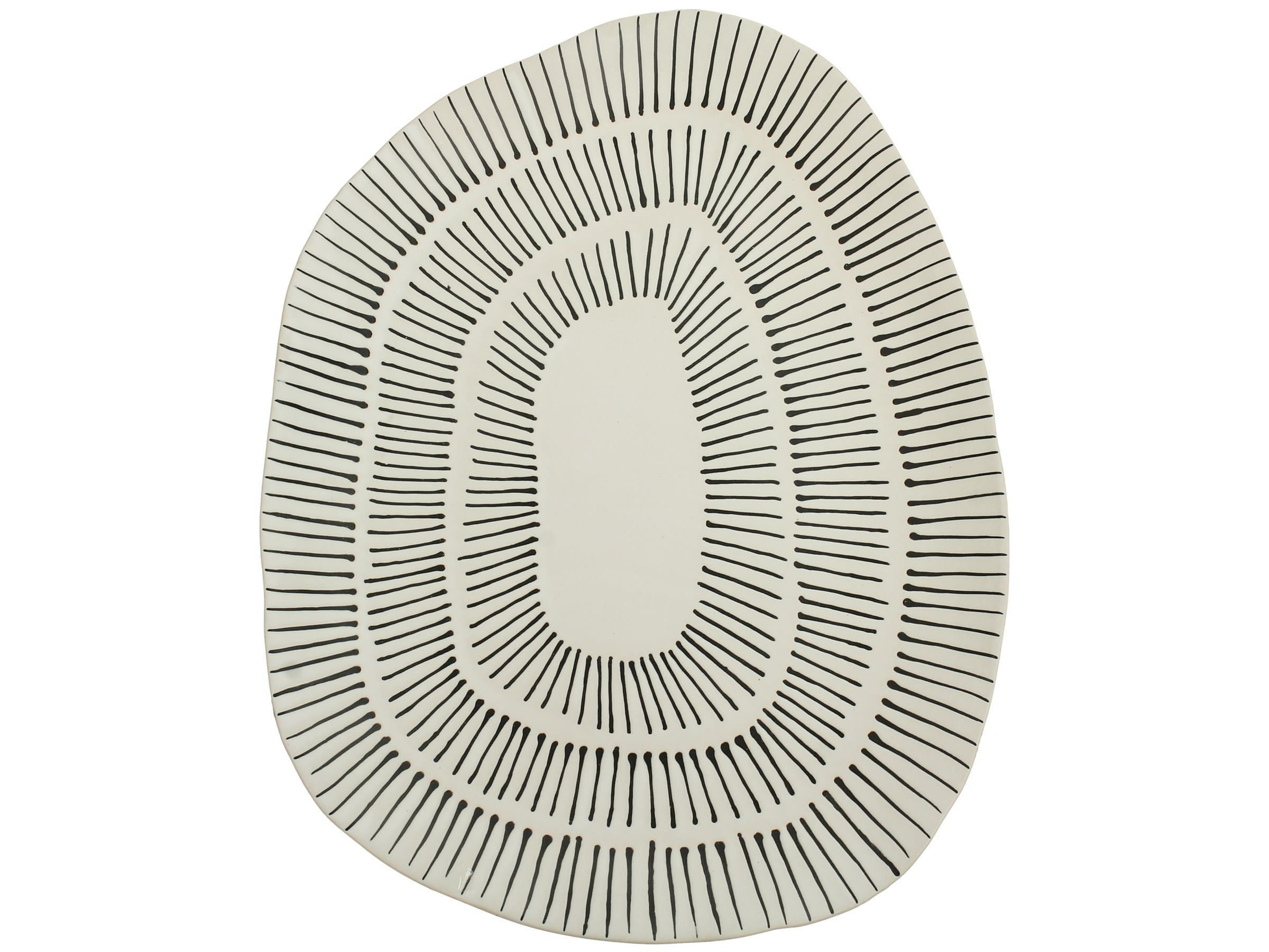 Geschirr Essteller Klein, Schwarz-Weiss B: 4 cm Kersten