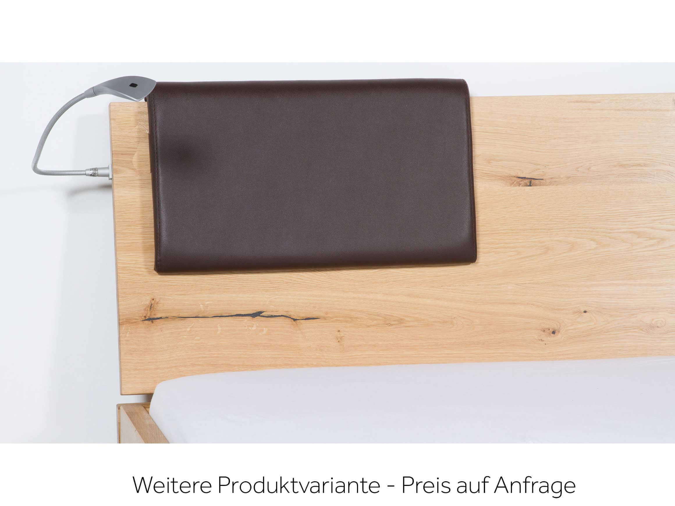 Bett Natura Plus, Wildeiche Massiv, 160 x 200 cm