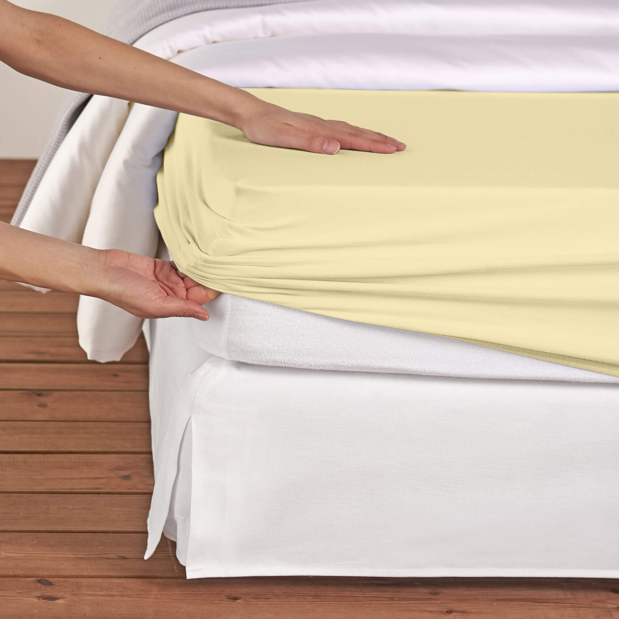 Fixleintuch Jersey Vanille, 200x90 Cm, Höhe: 30 cm