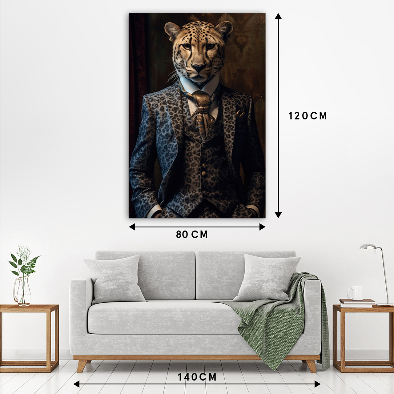 Canvas-Stylish Cheetah-image LAND
