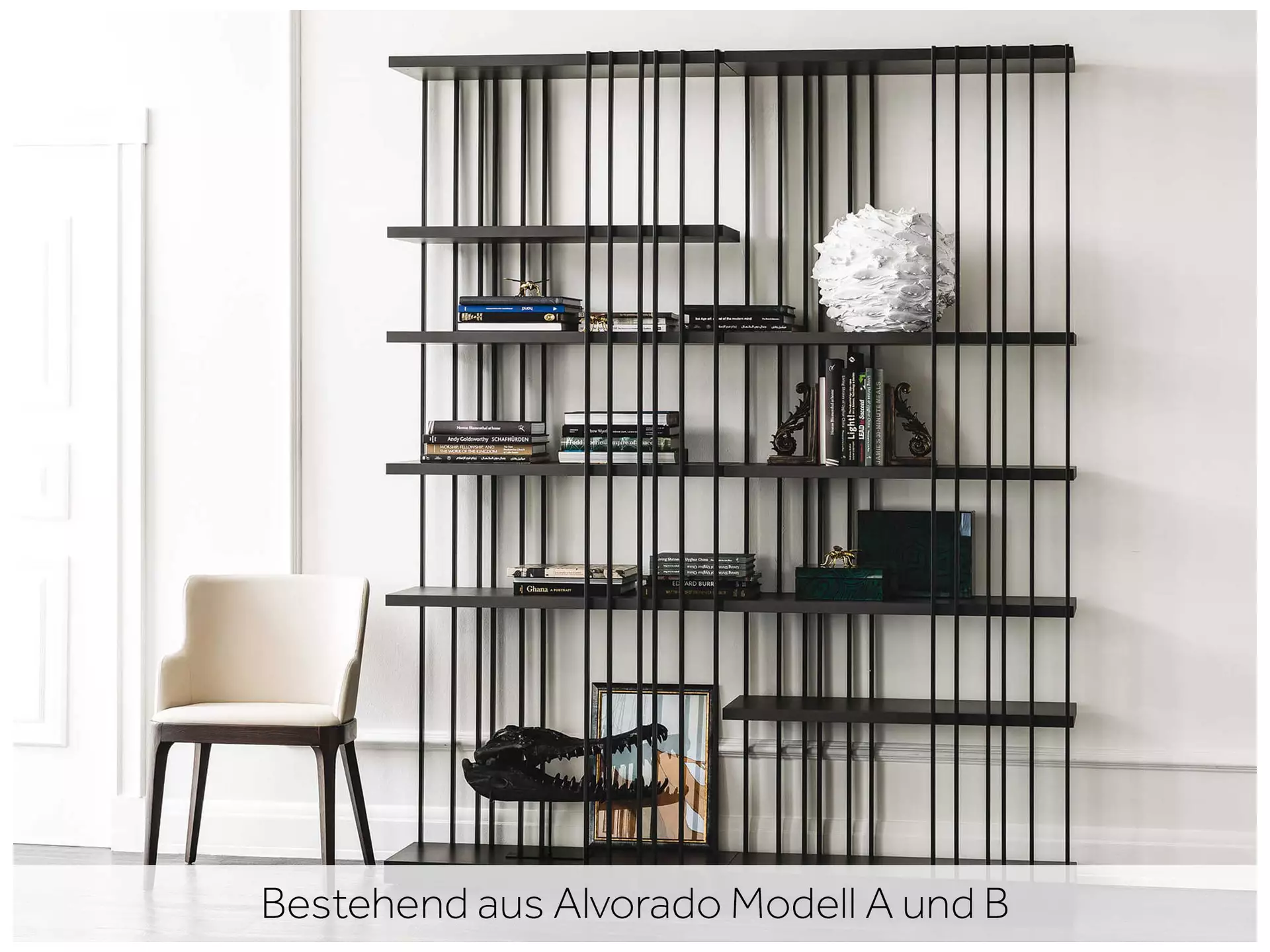 Bücherregal Arsenal Modell b Cattelan / Farbe: Graphit