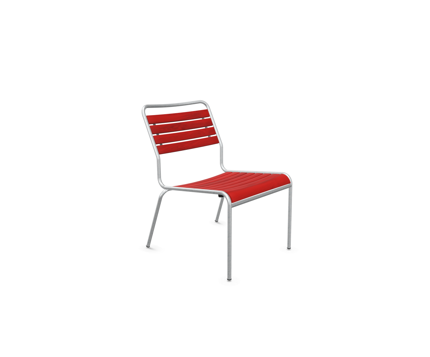 Holzlatten-Lounger Rigi Feuerverzinkt von Schaffner / Farbe: Rot / Grösse: 61 x 72 cm