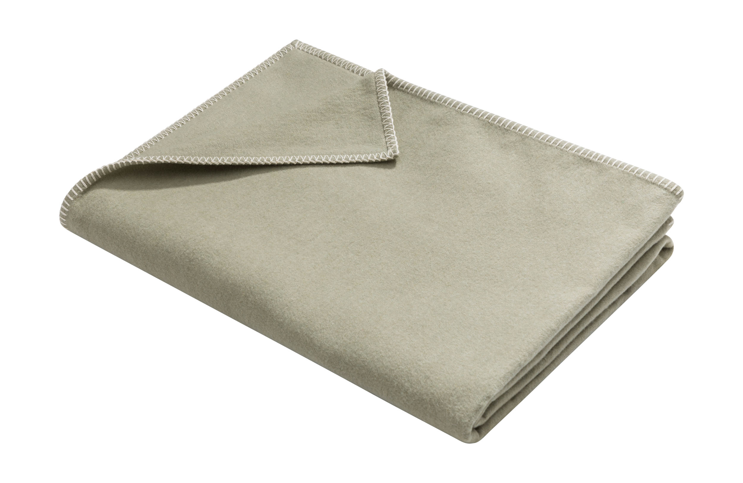 Plaid Sylt Uni Sander AG / Farbe: Salbei