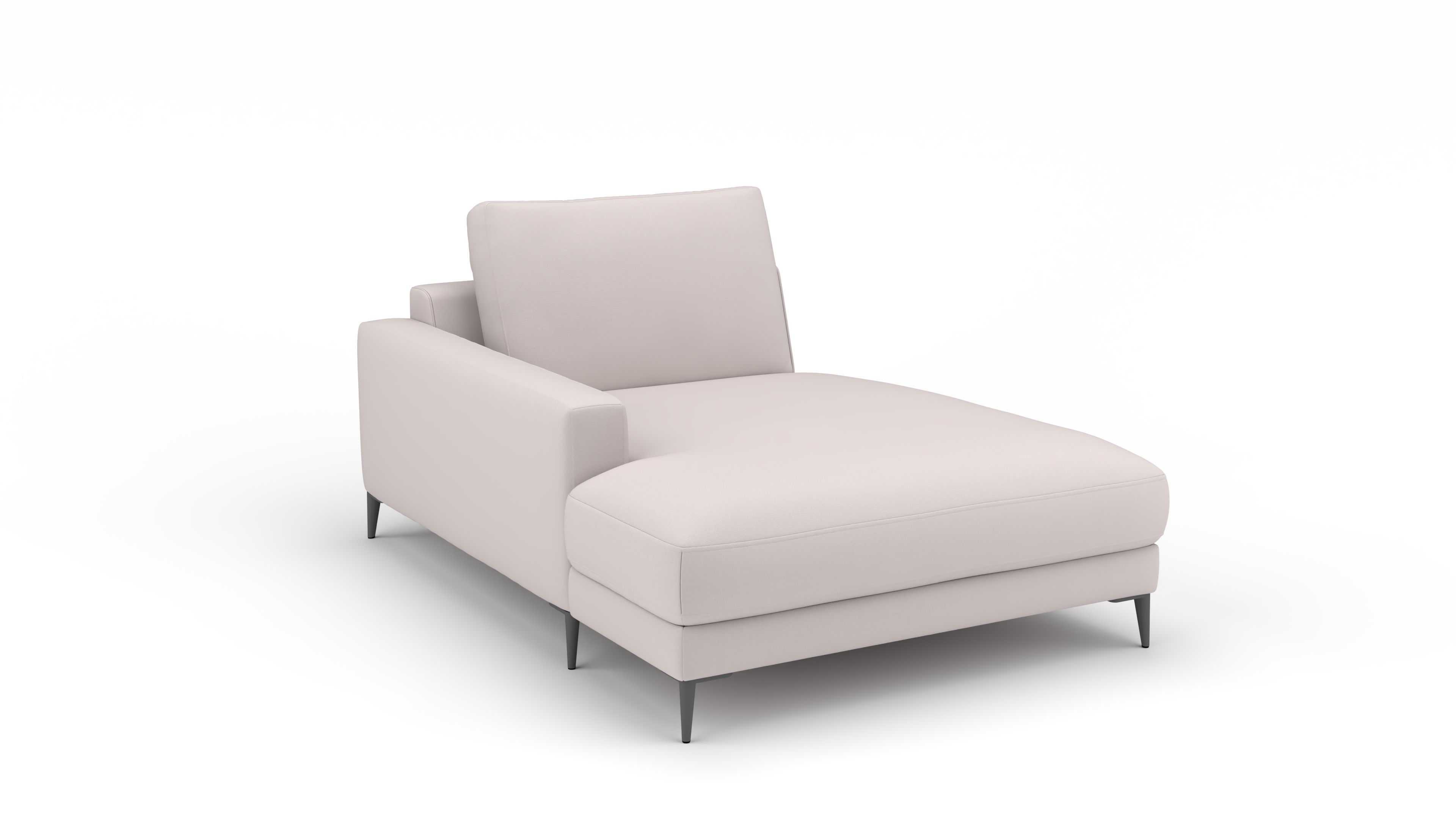 Longchair links Mercury UrbanDesign / Farbe: Beige / Bezugsmaterial: Stoff