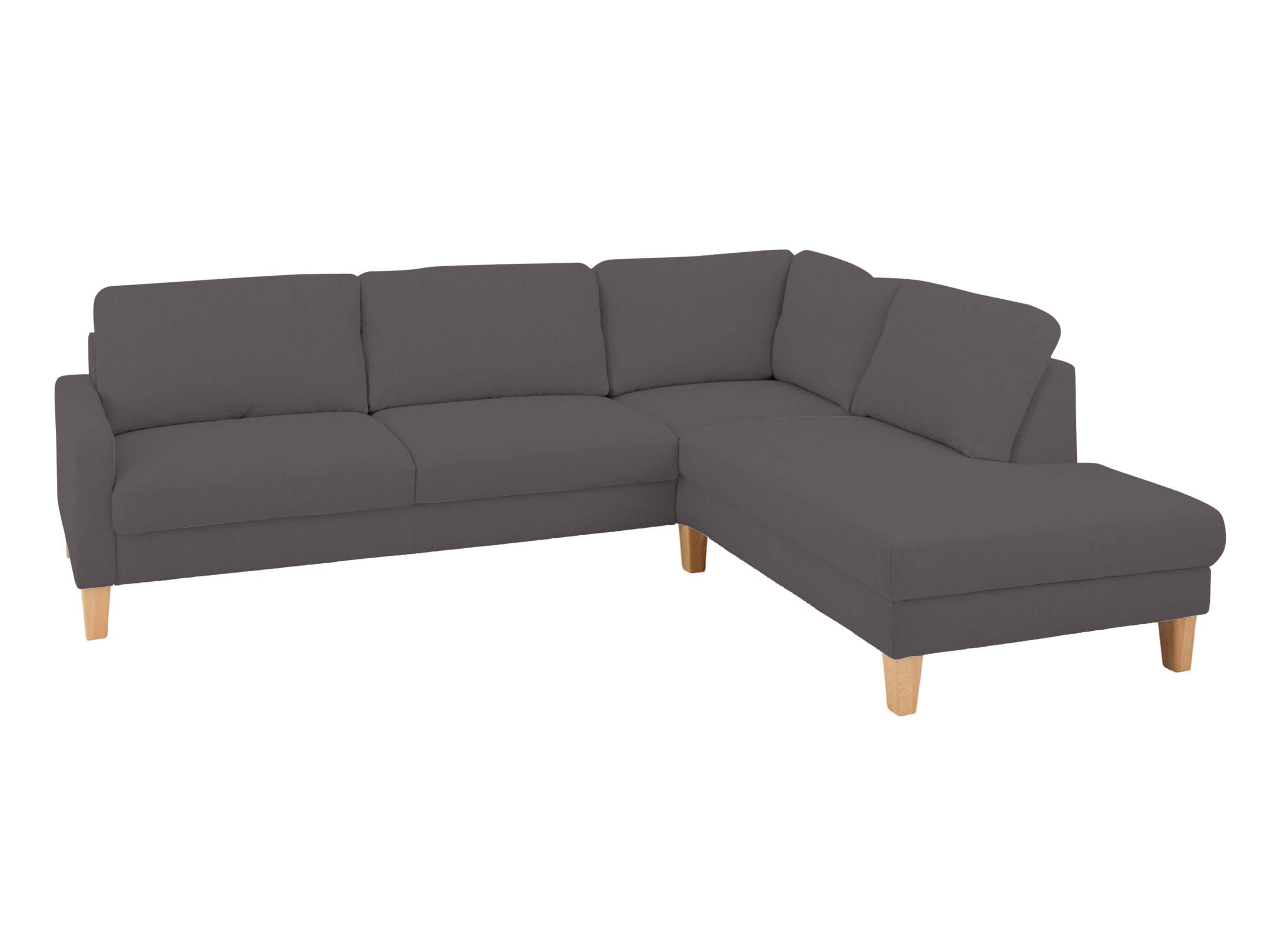 Ecksofa Cagliari Basic Candy / Farbe: Steel / Material: Stoff Basic