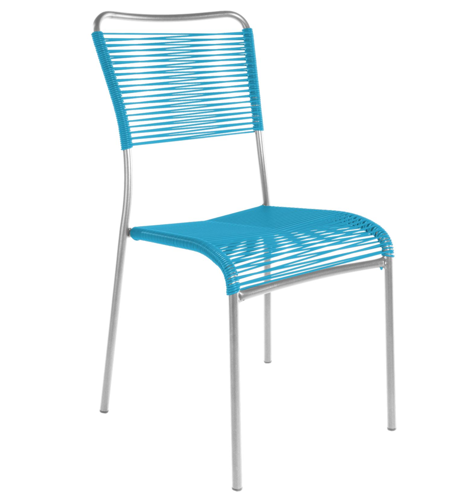 Spaghetti-Stuhl Mendrisio Schaffner / Farbe: Türkis