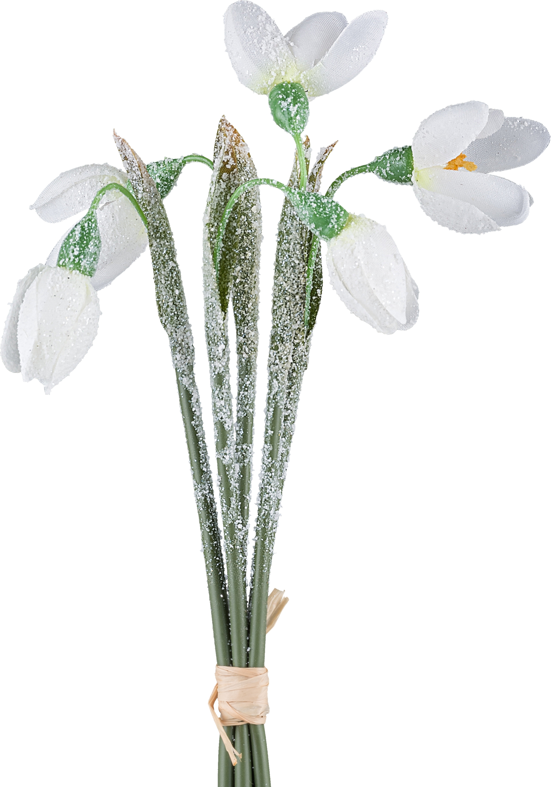 Kunstblumen Schneeglöckchenbund, Weiss H: 20 cm Gasper