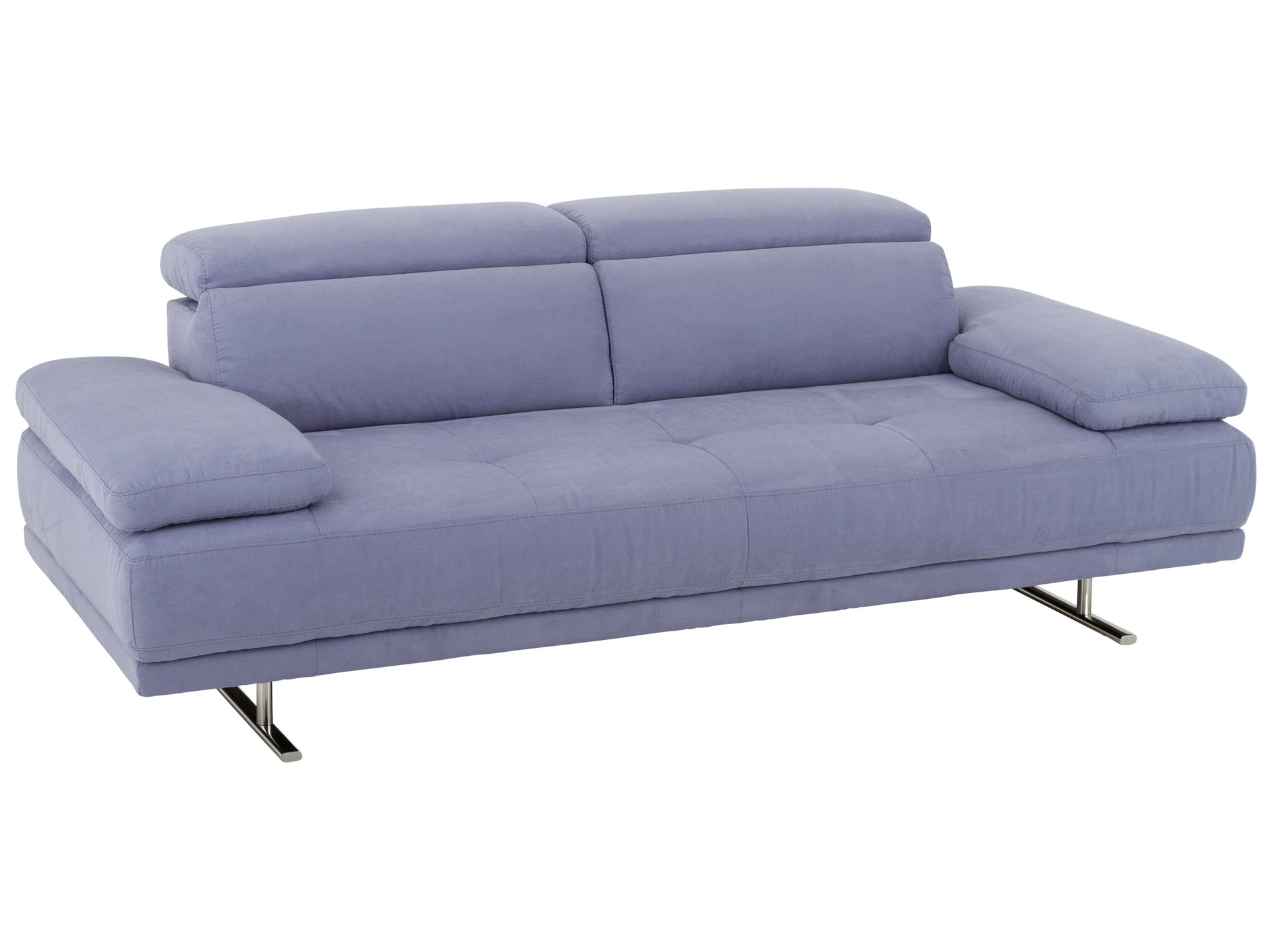 Sofa Monroe 3 Sitzer Hellblau, Microfaser Hellblau, b
