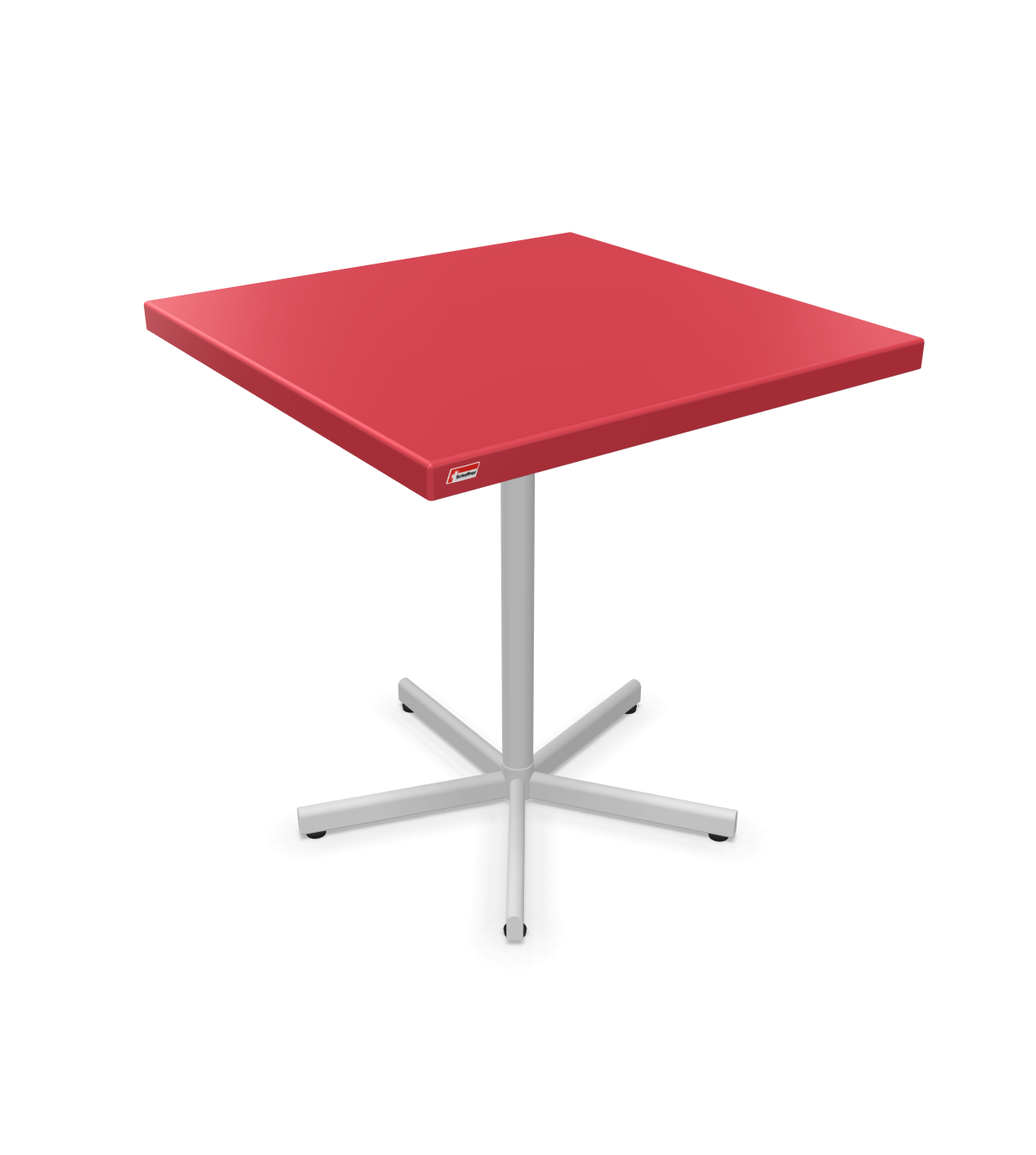 Schaffner Tisch Bodensee Quadratisch Rot | Schubiger Möbel