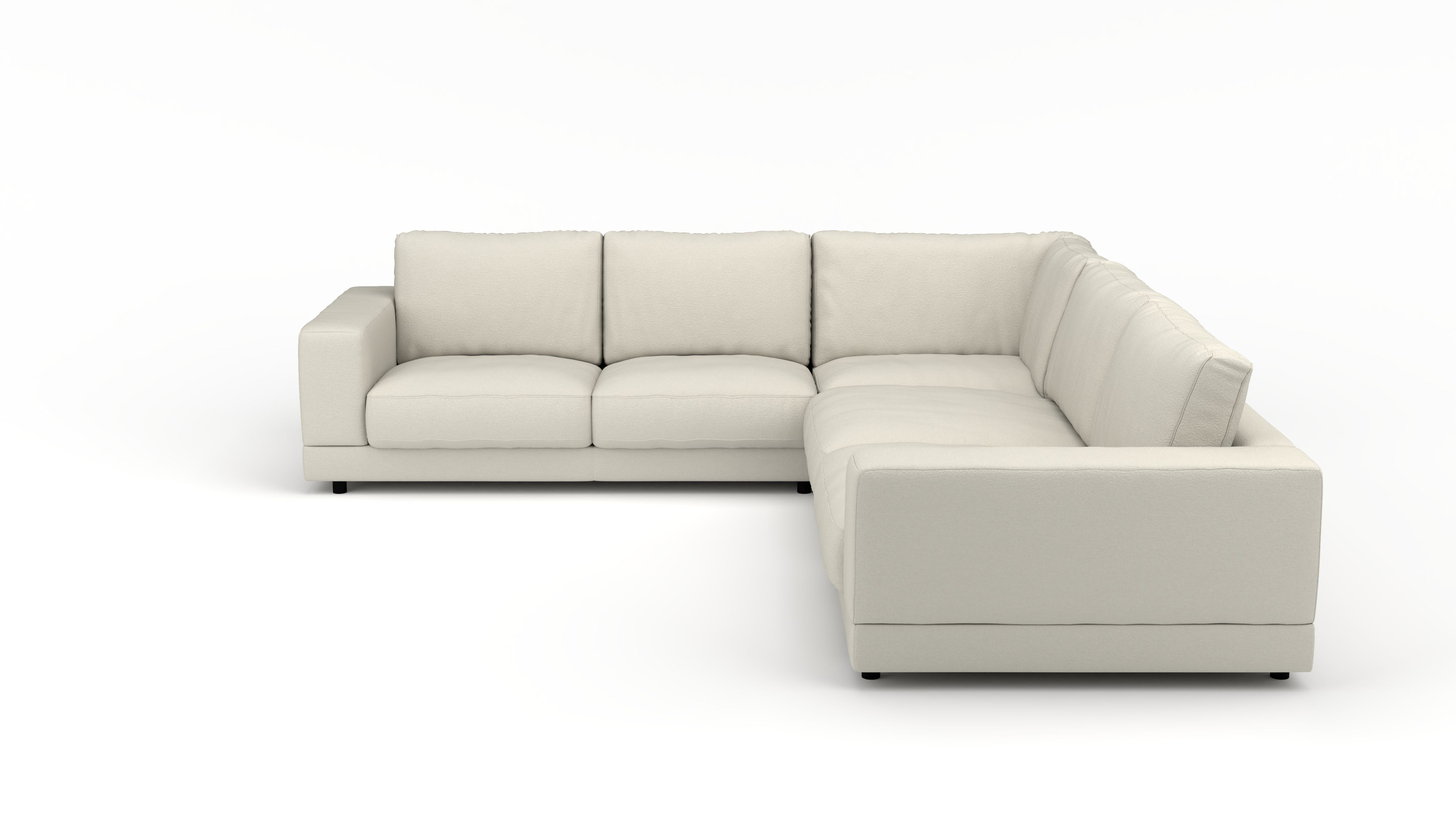 Grosse Ecke Jupiter UrbanDesign / Farbe: White / Bezugsmaterial: Stoff