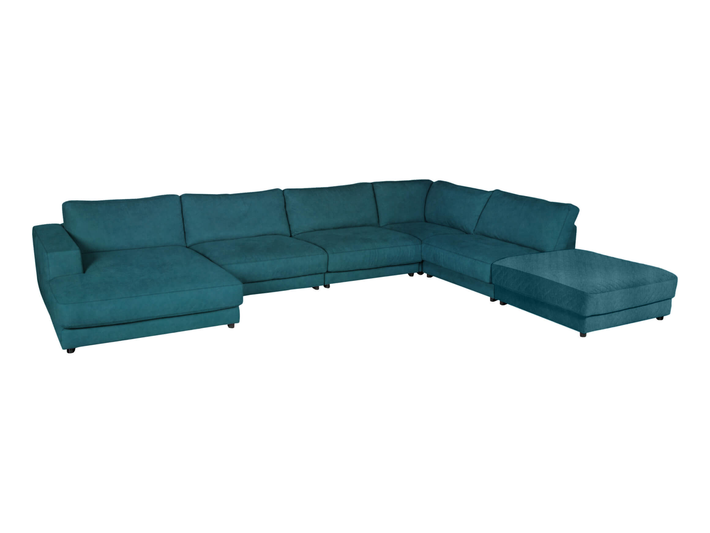 Ecksofa Havanna Basic Candy / Farbe: Petrol / Material: Stoff Basic