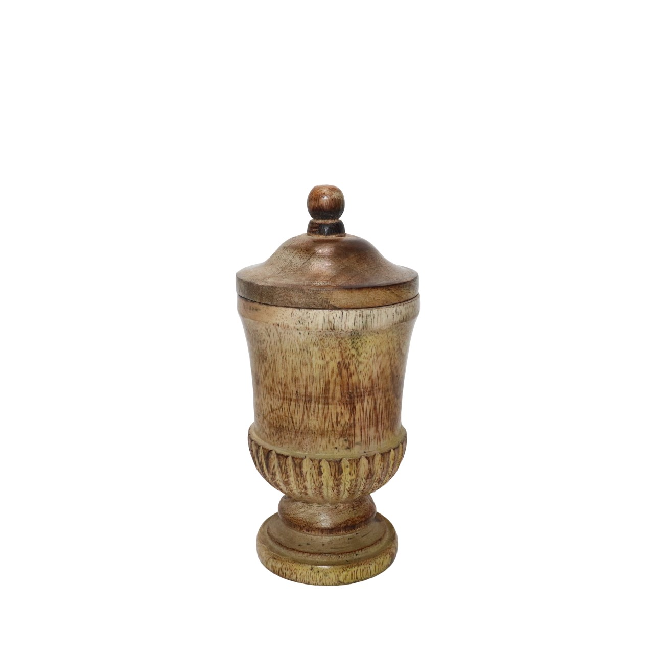 Decofinder Dose Holz mit Deckel Natur  | Schubiger Möbel