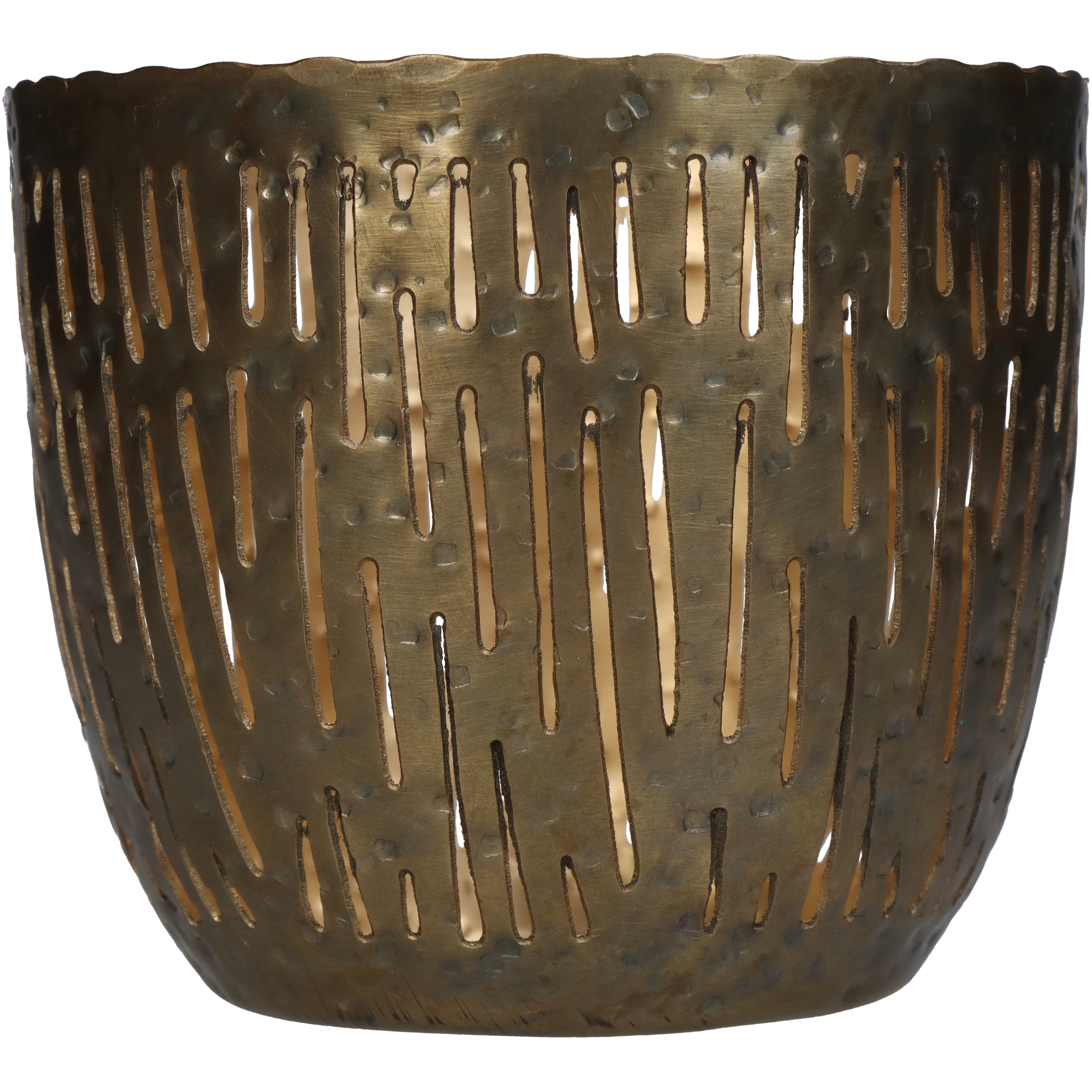 Windlicht Iron, Bronze H: 11 cm Kersten