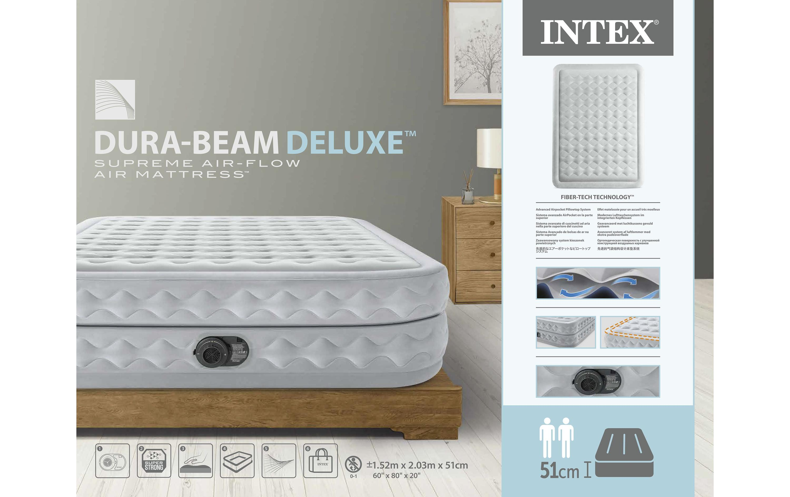 Luftbett Dura-Beam Deluxe Supreme Queen, 152x203 cm