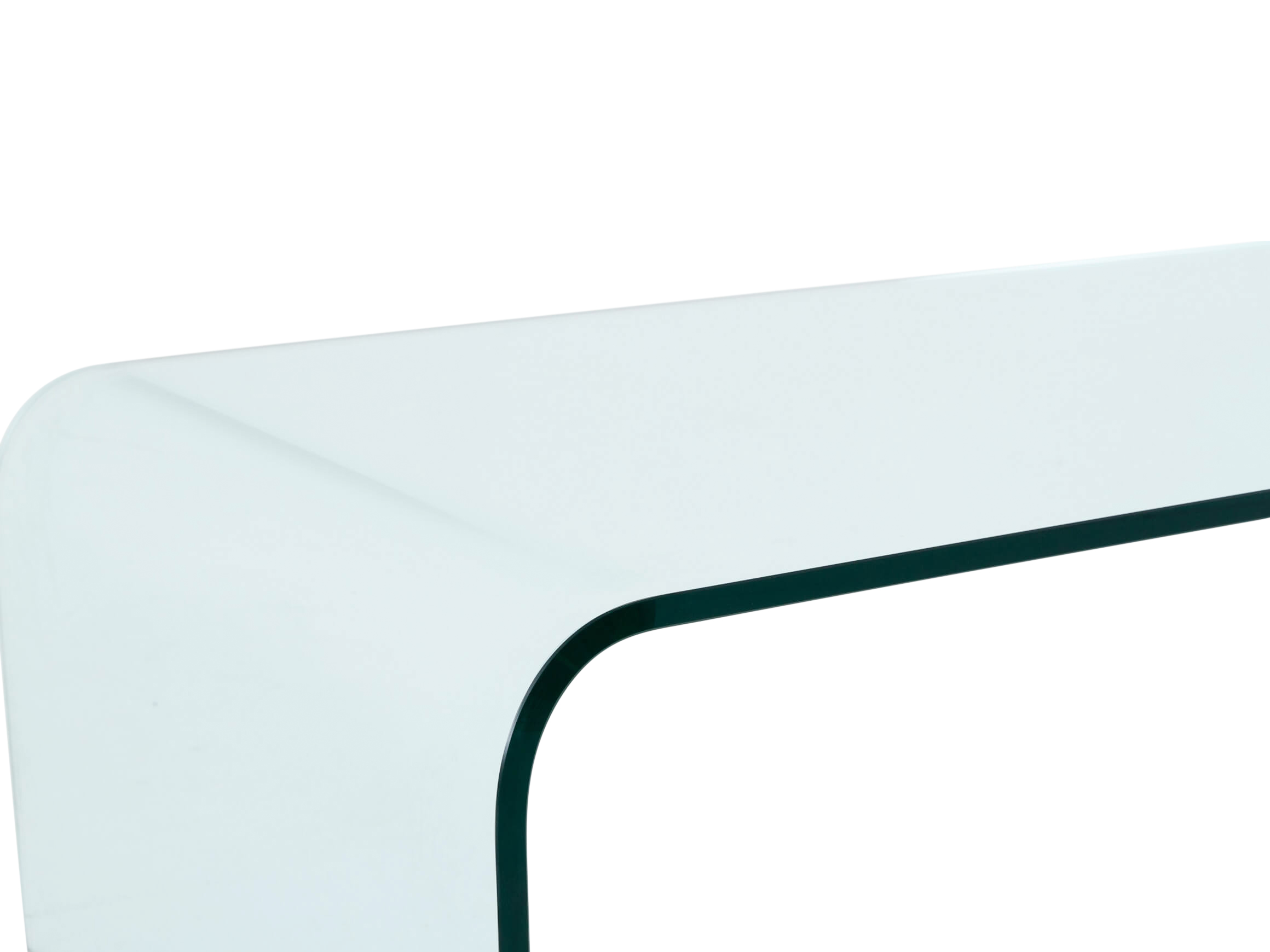 Ulysses coffee table, clear float glass, WxDxH: 130 x 70 x 38 cm