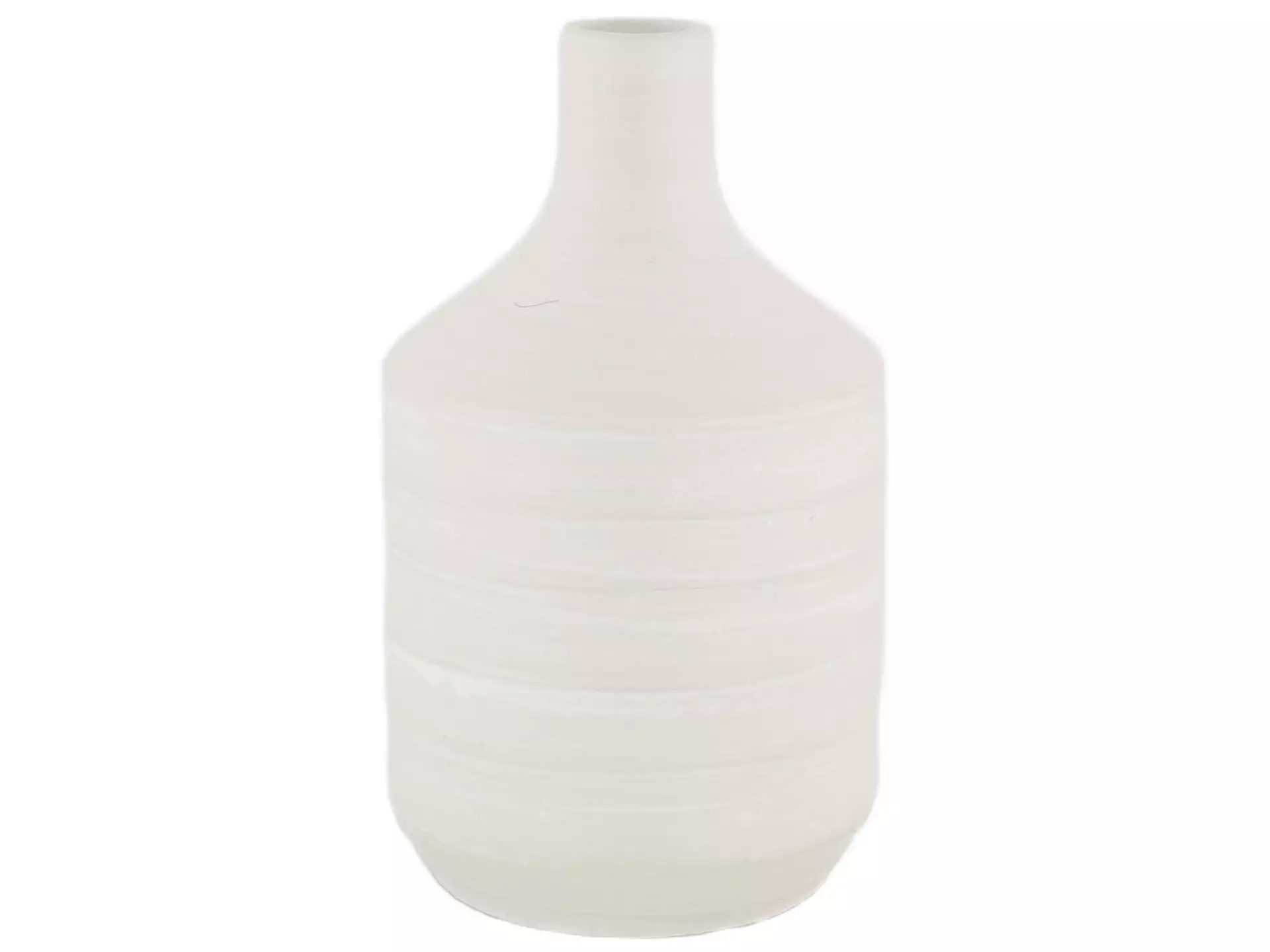 Flasche Terracotta Weiss H: 24 cm Decofinder