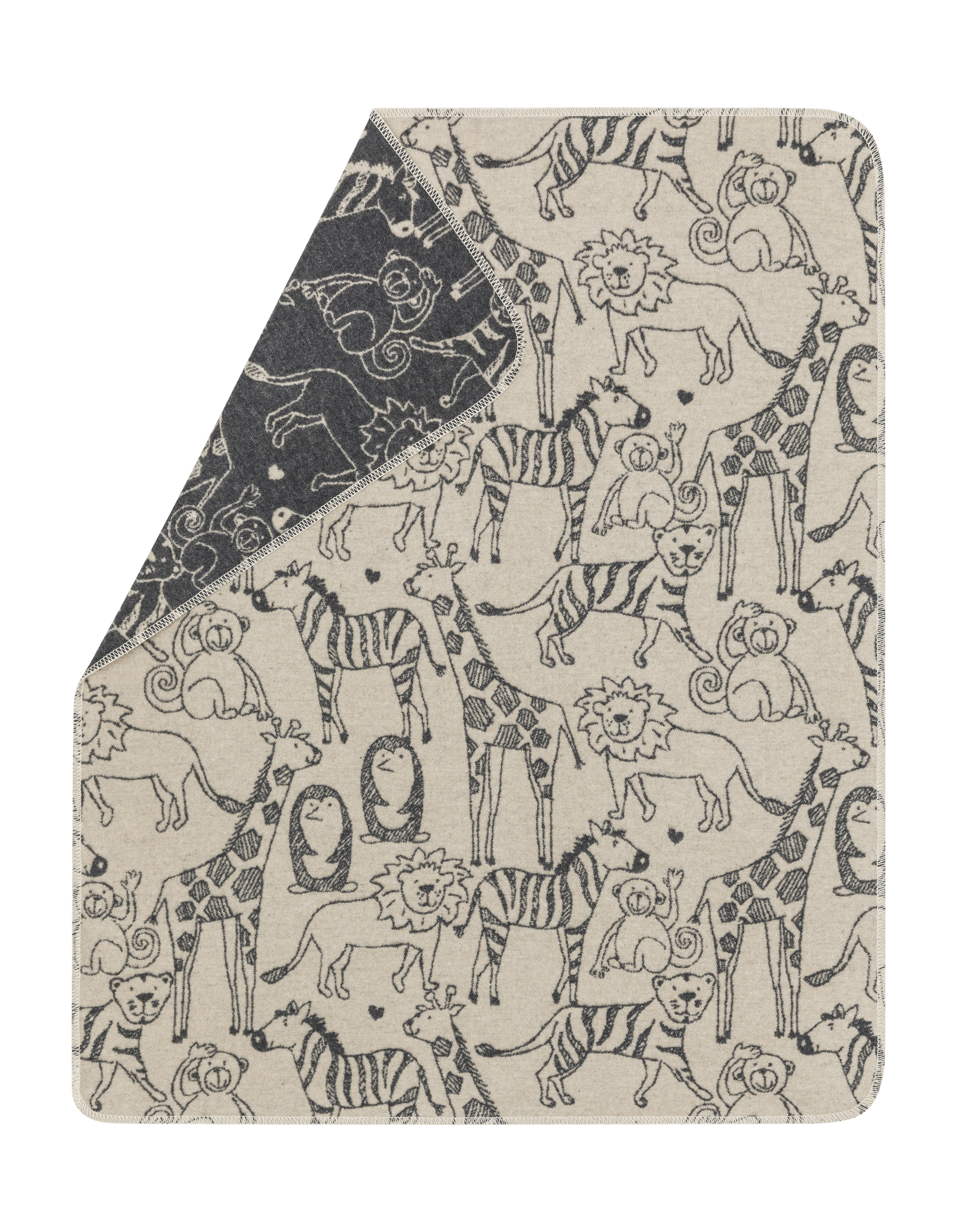 Baby blanket Jewel Zoo, nature 70 x 90 cm Sander AG
