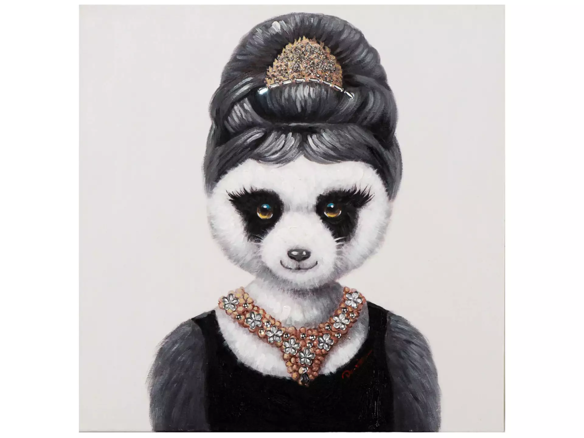Bild Pandabär-Mädchen mit Juwelen image LAND