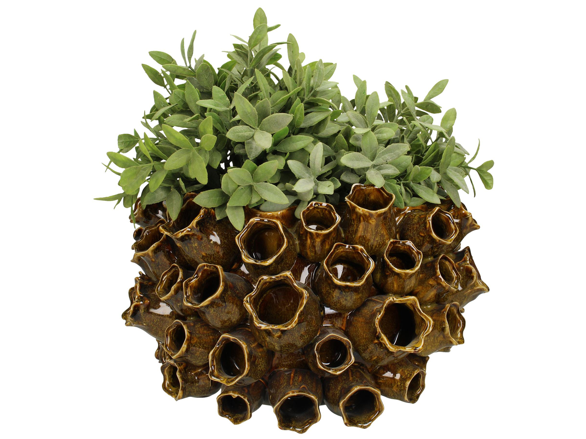 Vase Keramik Senfgelb B: 36 cm Kersten