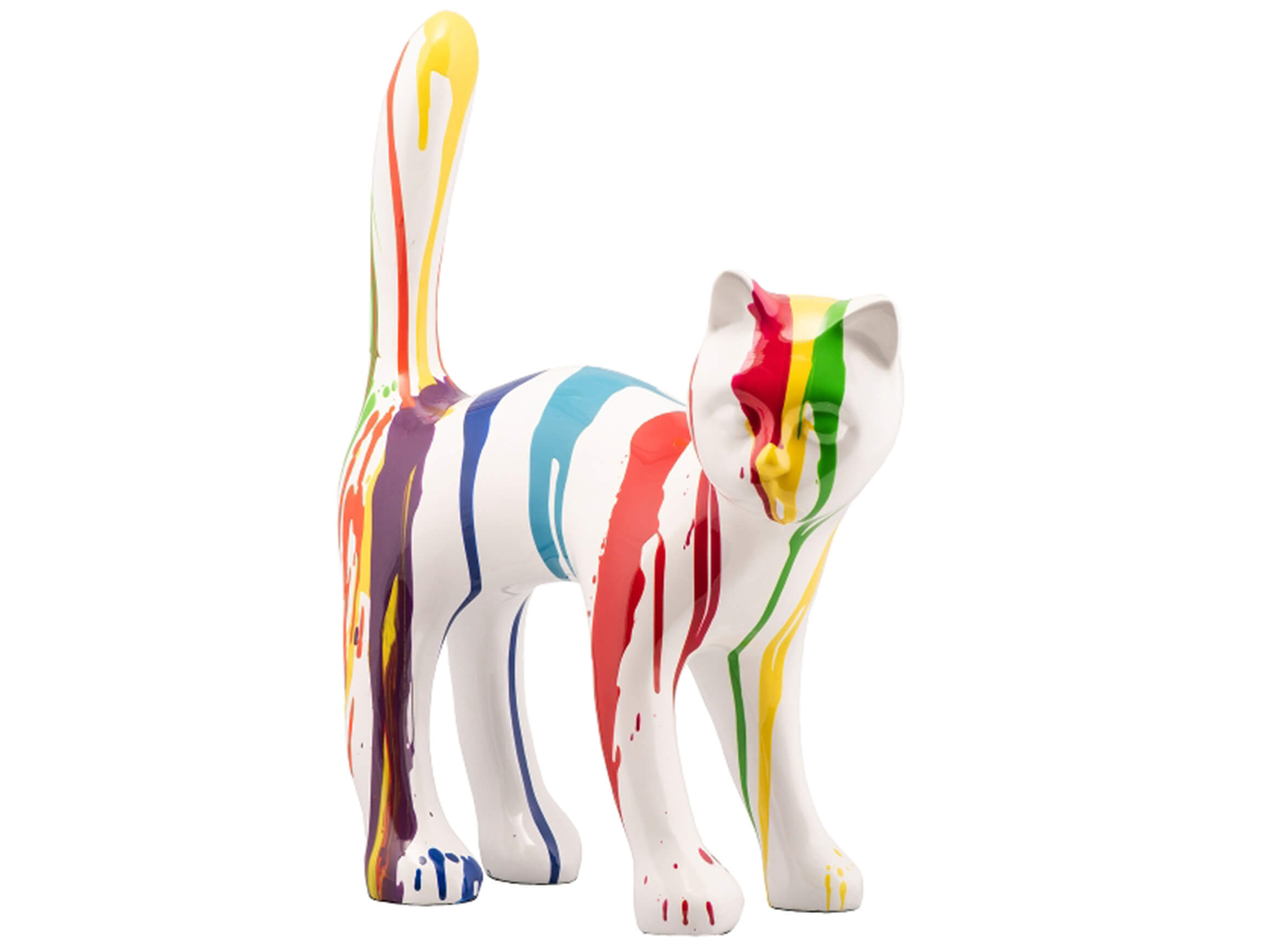 Skulptur Bunte Katze 2 image LAND