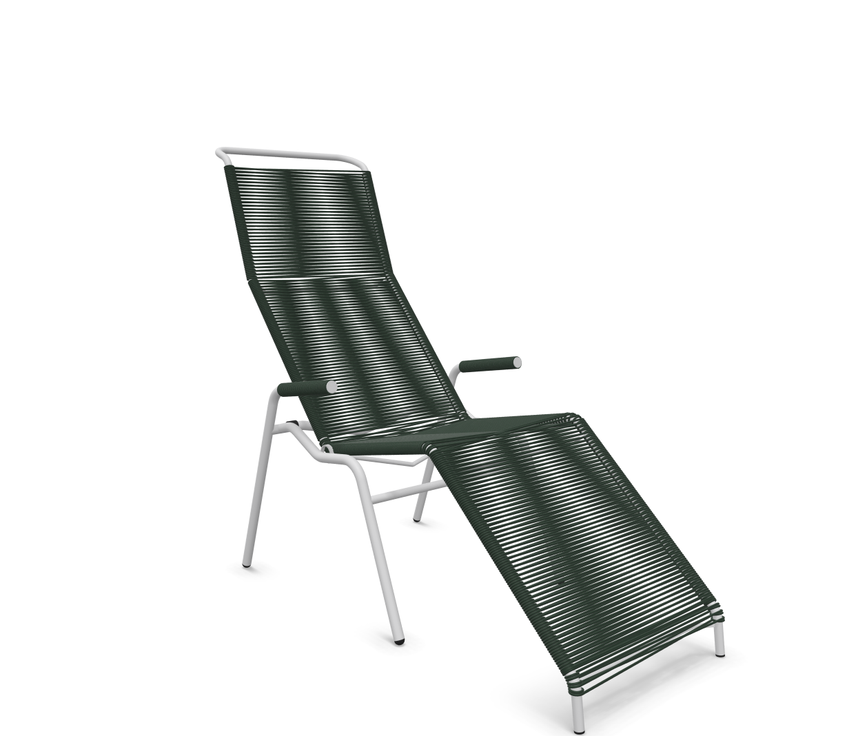 Säntis spaghetti lounger from Schaffner / Colour: Fir green / Size: 64 x 184 cm