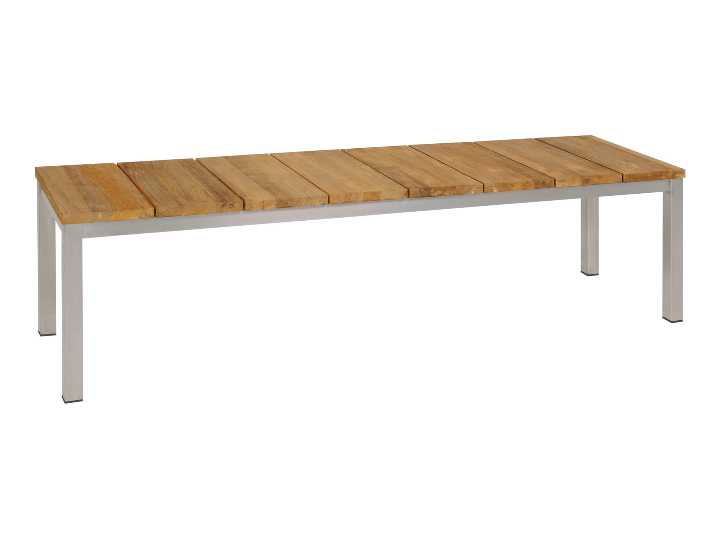 Gartenbank Naxos, Teak, Edelstahl, Wetterfest, b 165 cm