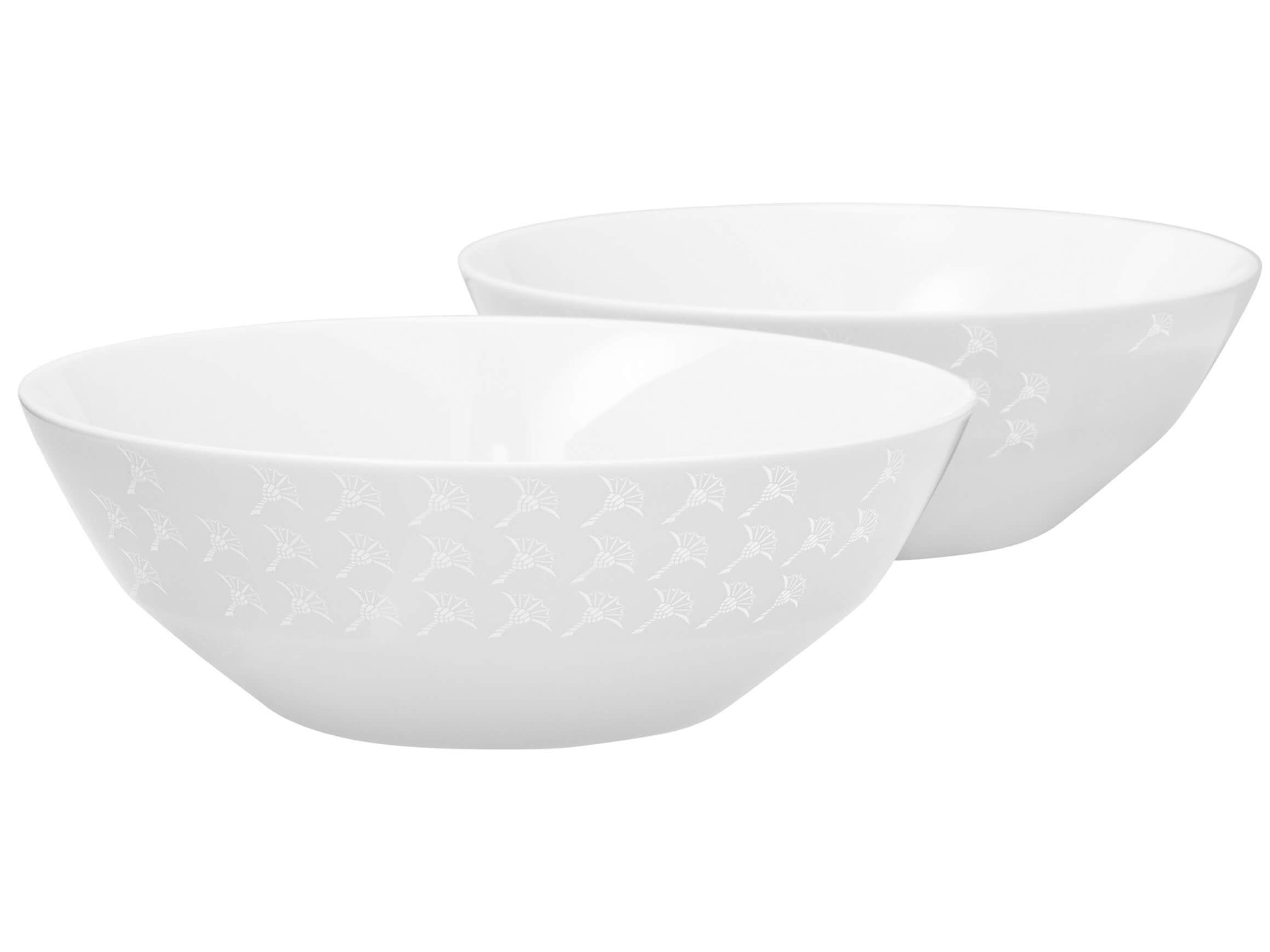Joop Schalen Set à 2 Stk Faded Cornflower, Weiss Auf Weiss Weiss | Schubiger Möbel