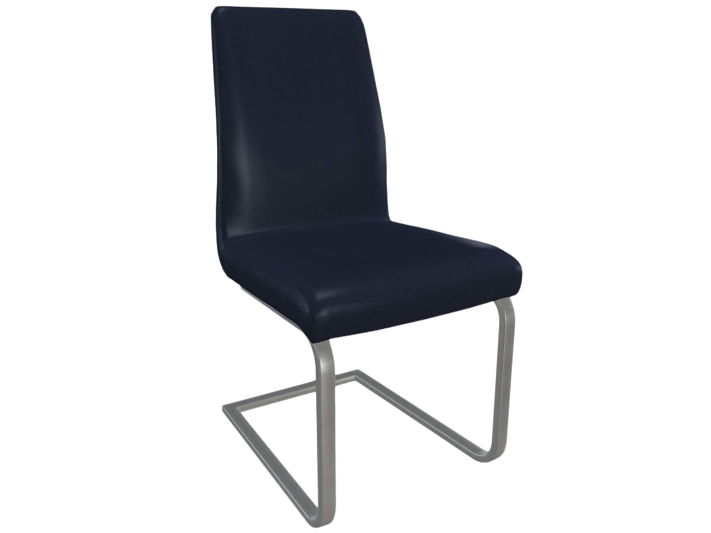 Stuhl Larona 2 Trendstühle / Farbe: Kobalt / Material: Leder