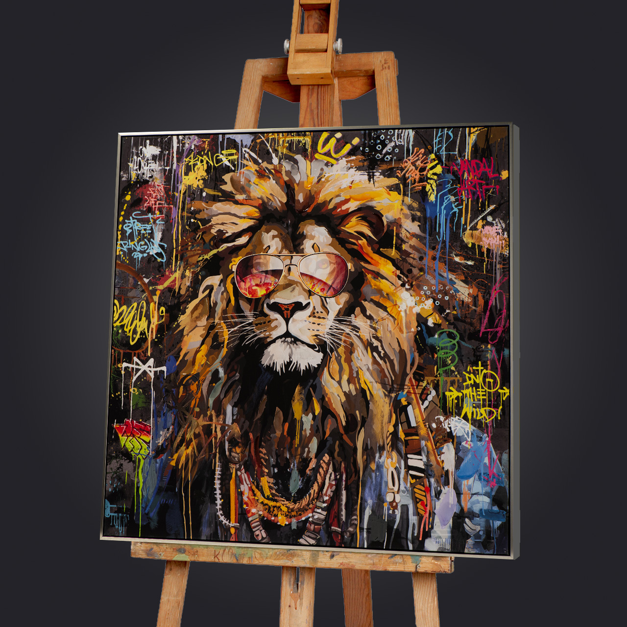 Gemälde-Cool Lion King-image LAND