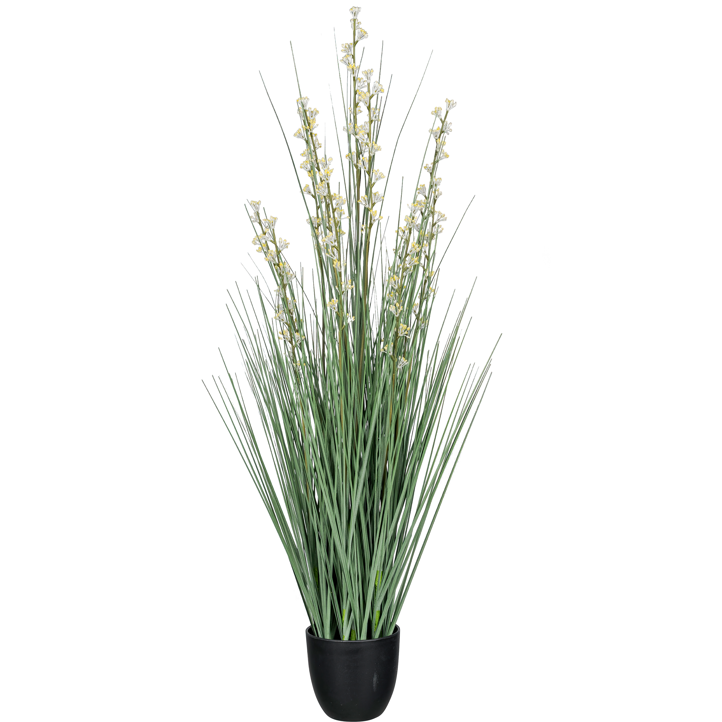 Kunstpflanze Juncus-Gras im Topf, Hellgelb H: 80 cm Gasper