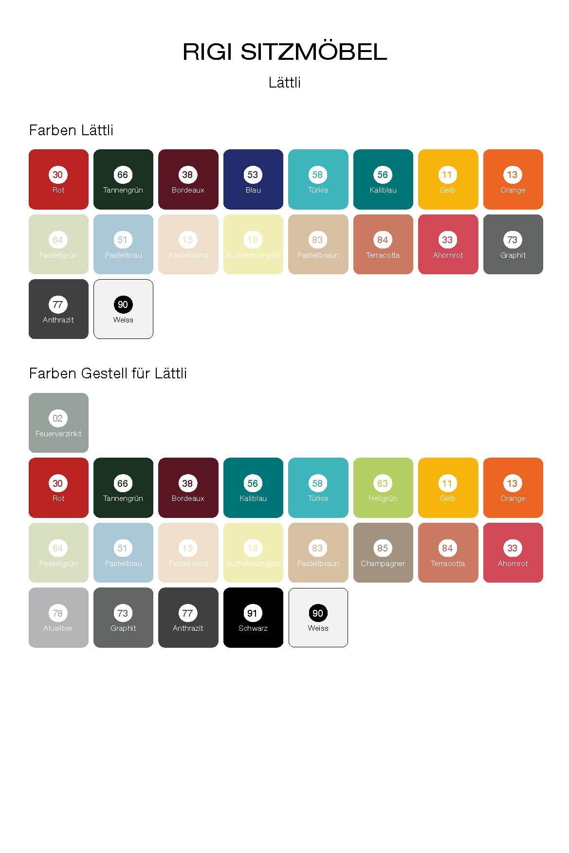 Lättlistuhl Rigi mit Armlehnen Feuerverzinkt von Schaffner / Farbe: Orange / Grösse: 60 x 61 cm