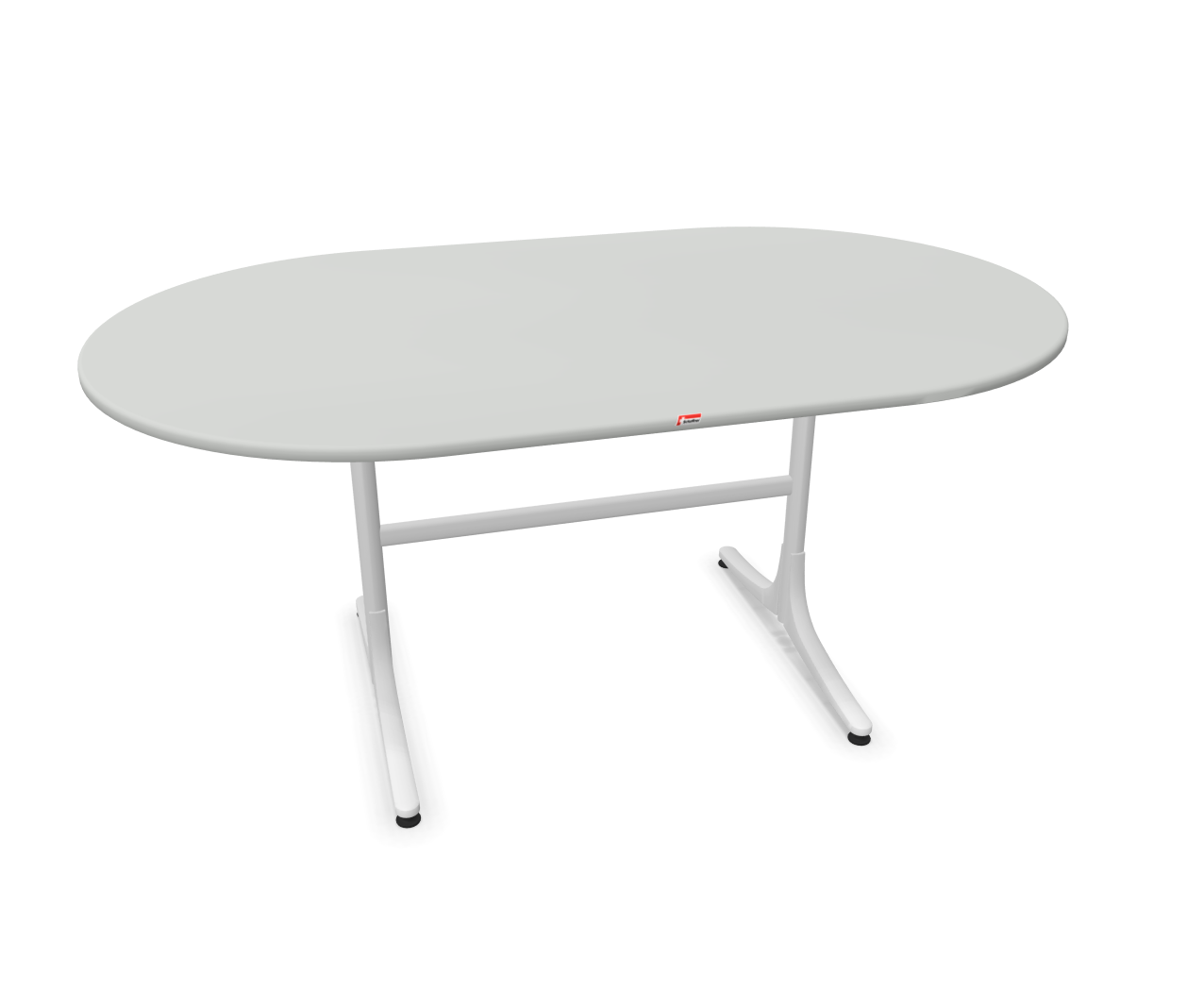 Gartentisch Schaffhausen Oval von Schaffner / Farbe: Alu / Grösse: 160 x 95 cm