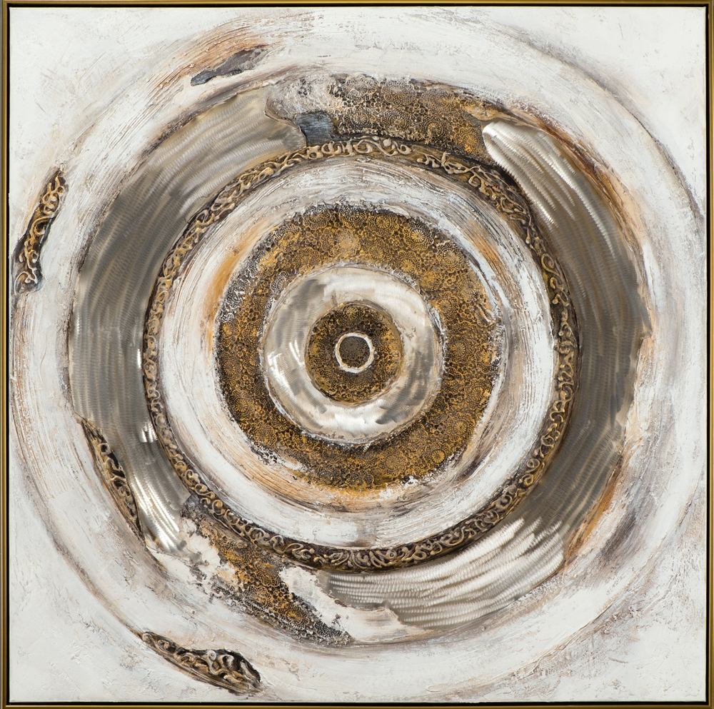 Bild Goldene Meditation image LAND / Farbe: Creme-Gold