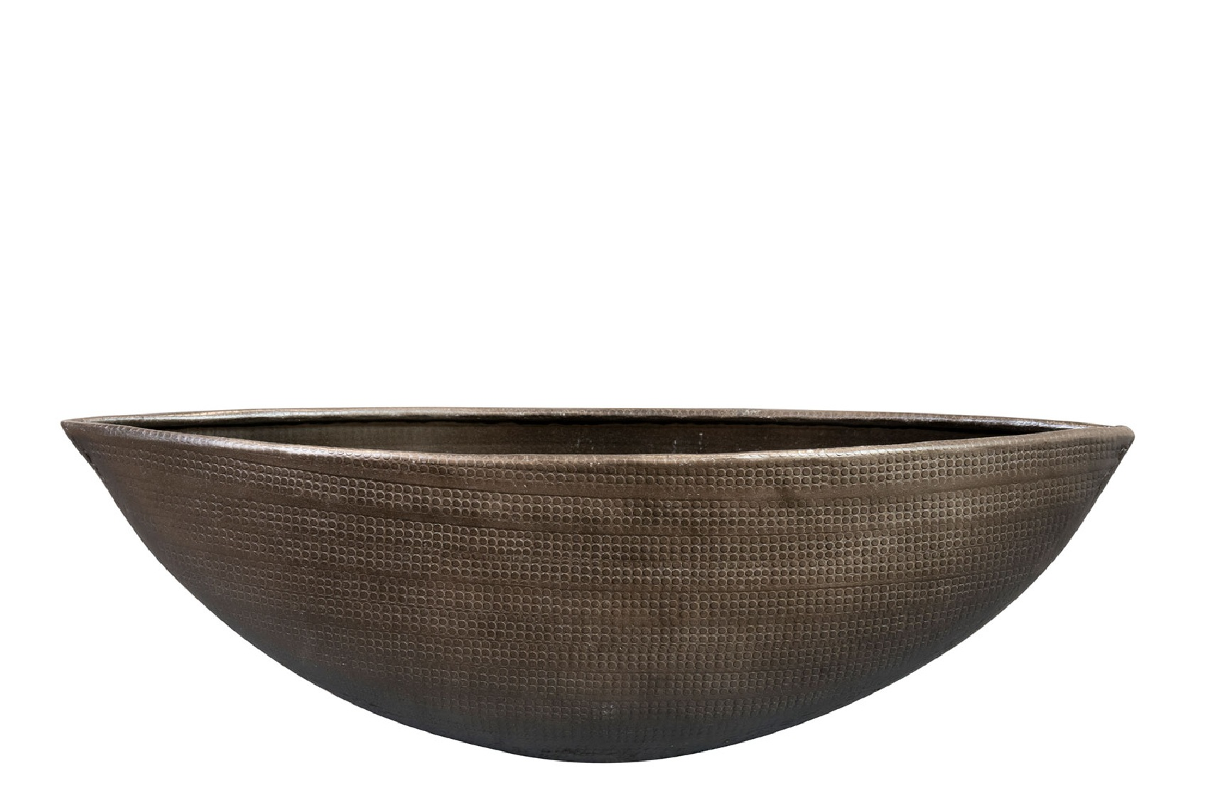 Pflanzengefäss Rowen, Schifftopf, Silber B: 43 cm Decofinder