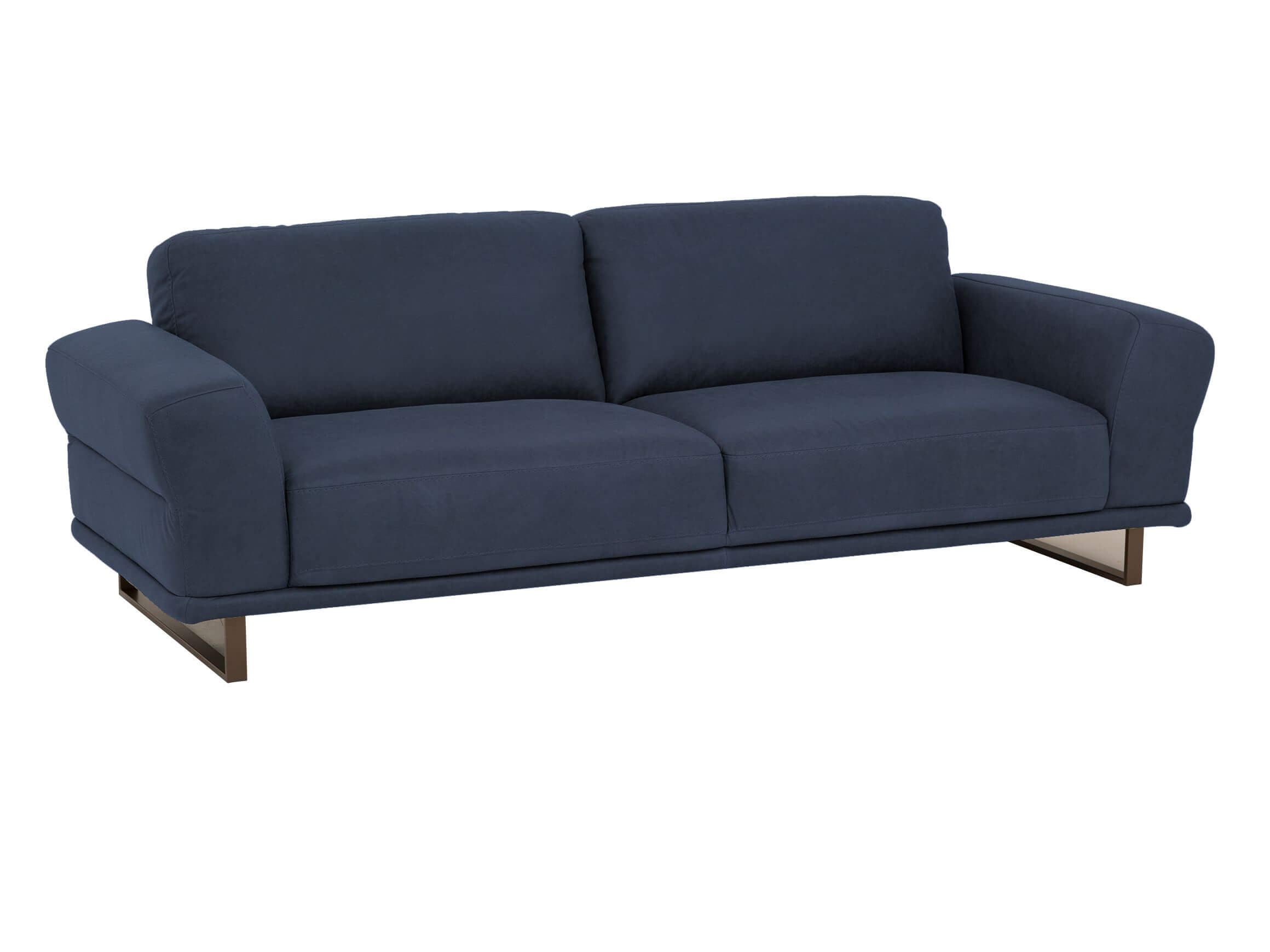 Sofa Maihan Basic B: 232 cm Schillig Willi / Farbe: Blau / Material: Leder Basic