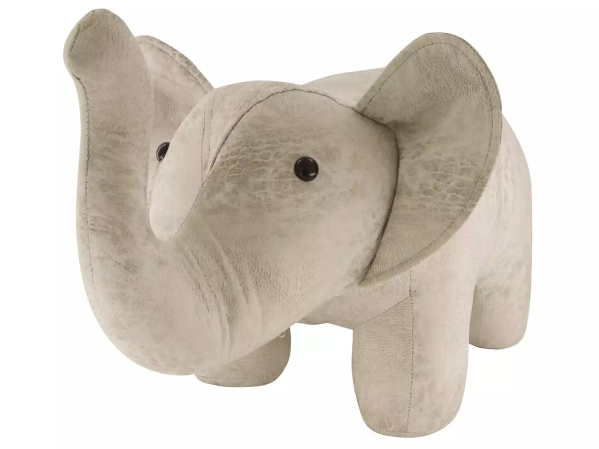 Hocker Elefant Hellgrau H: 30 cm Decofinder