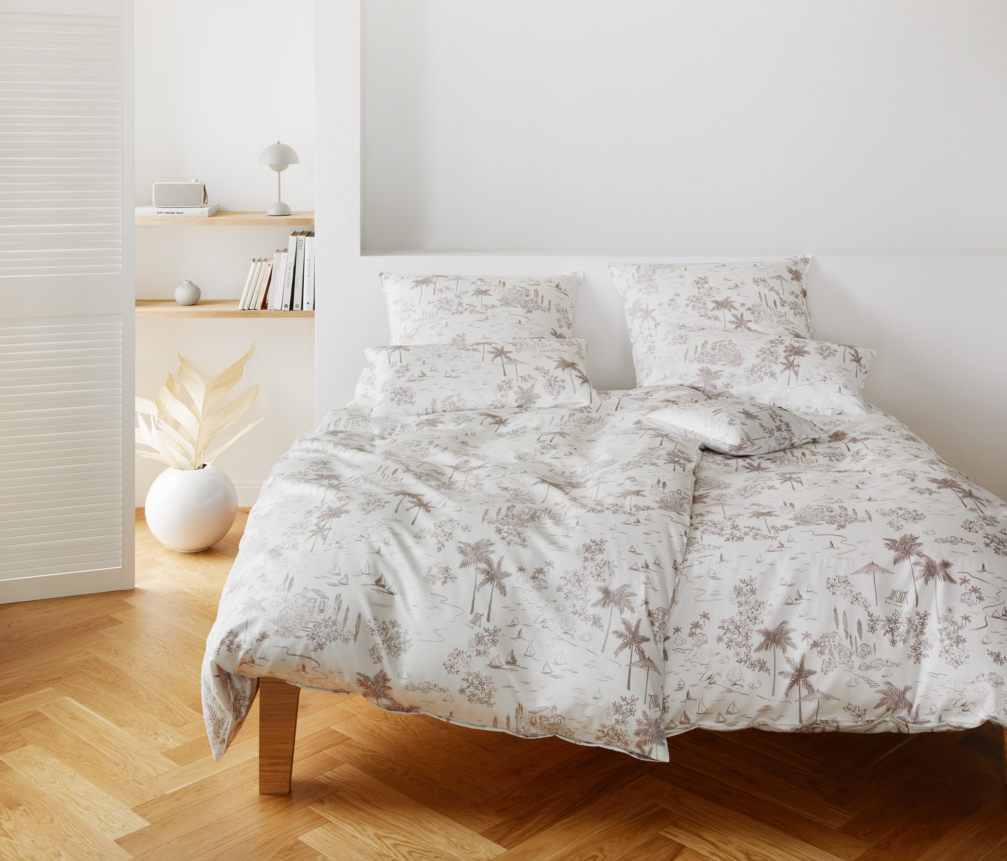 Bettwäsche Cotton Flower Weiss Elegante