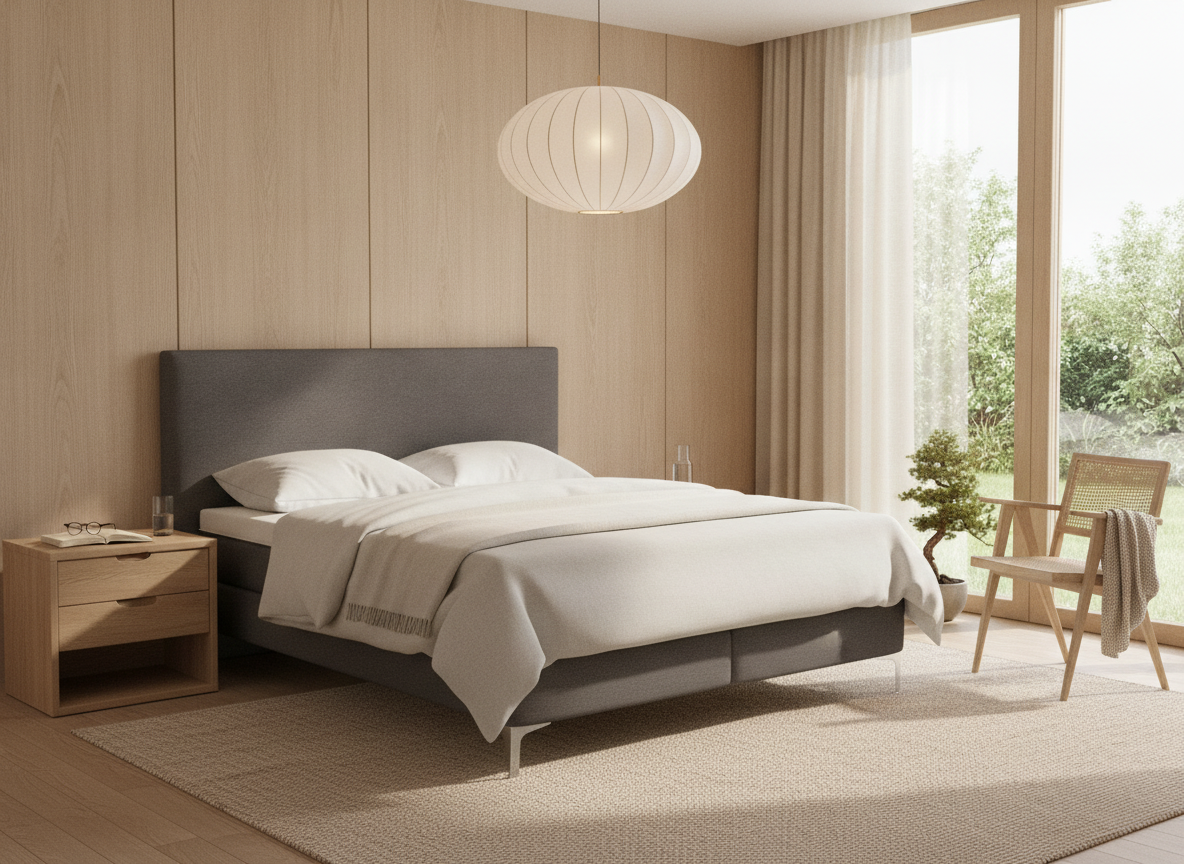Boxspringbett Basics Classic von Bico / Farbe: Anthrazitgrau