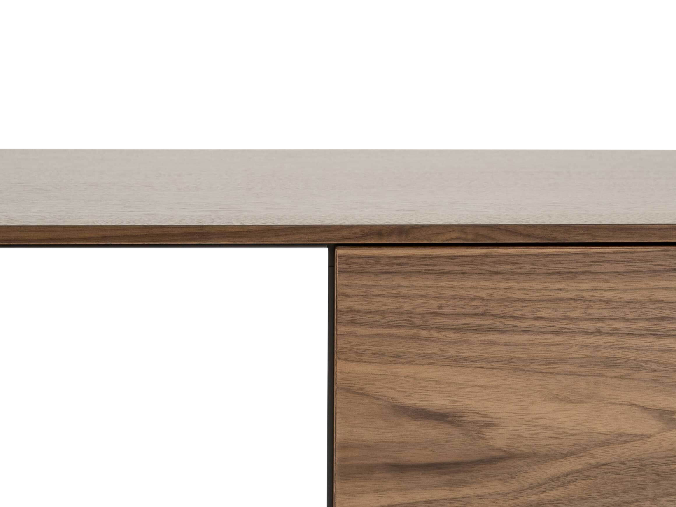 Sideboard Garda Living, Weiss, Nussbaum, b 200 cm t 41 cm h 79 cm