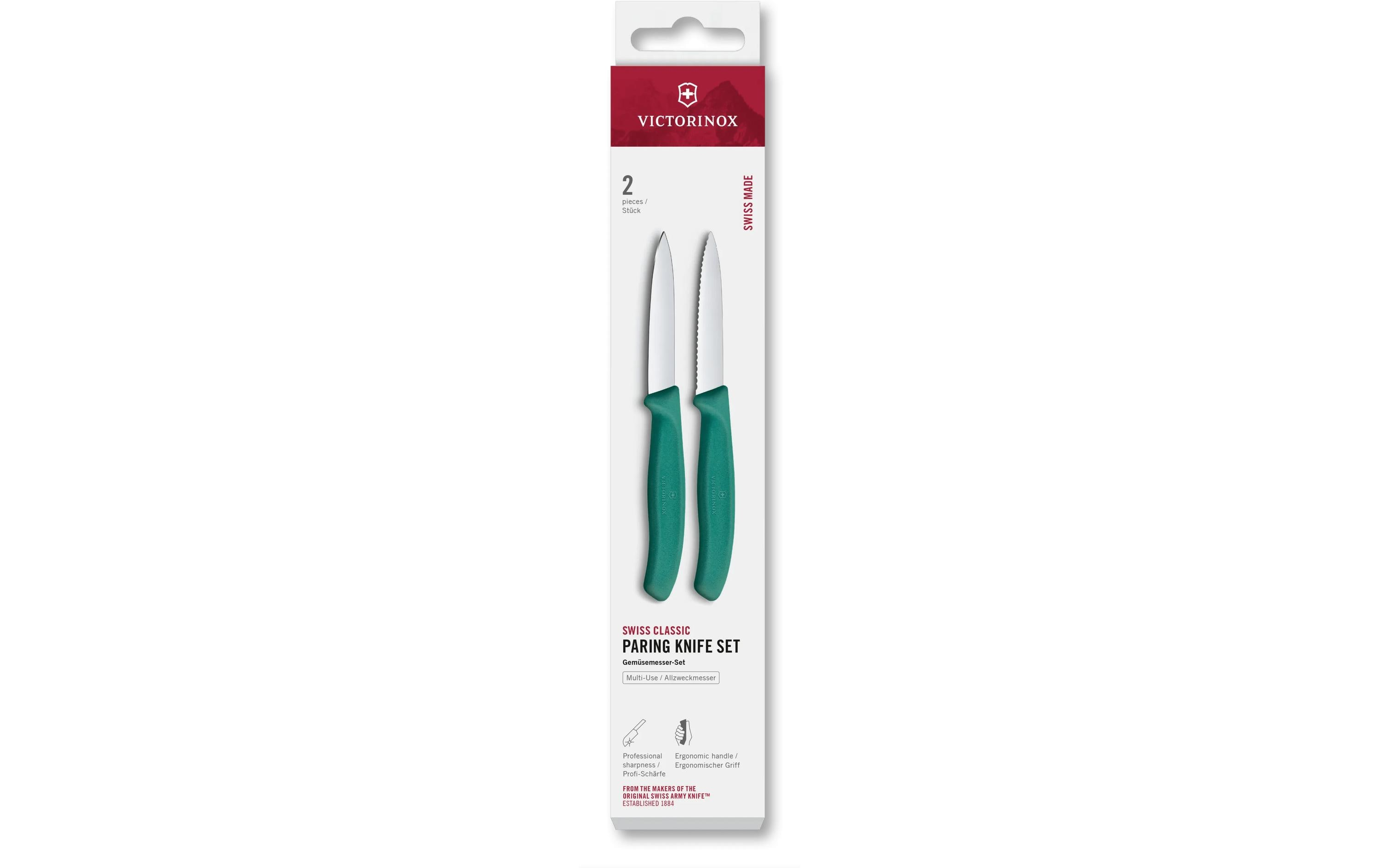 Messer-Set Swiss Classic, 8 cm, 2 Stück Von Victorinox Alltron / Farbe: Grün