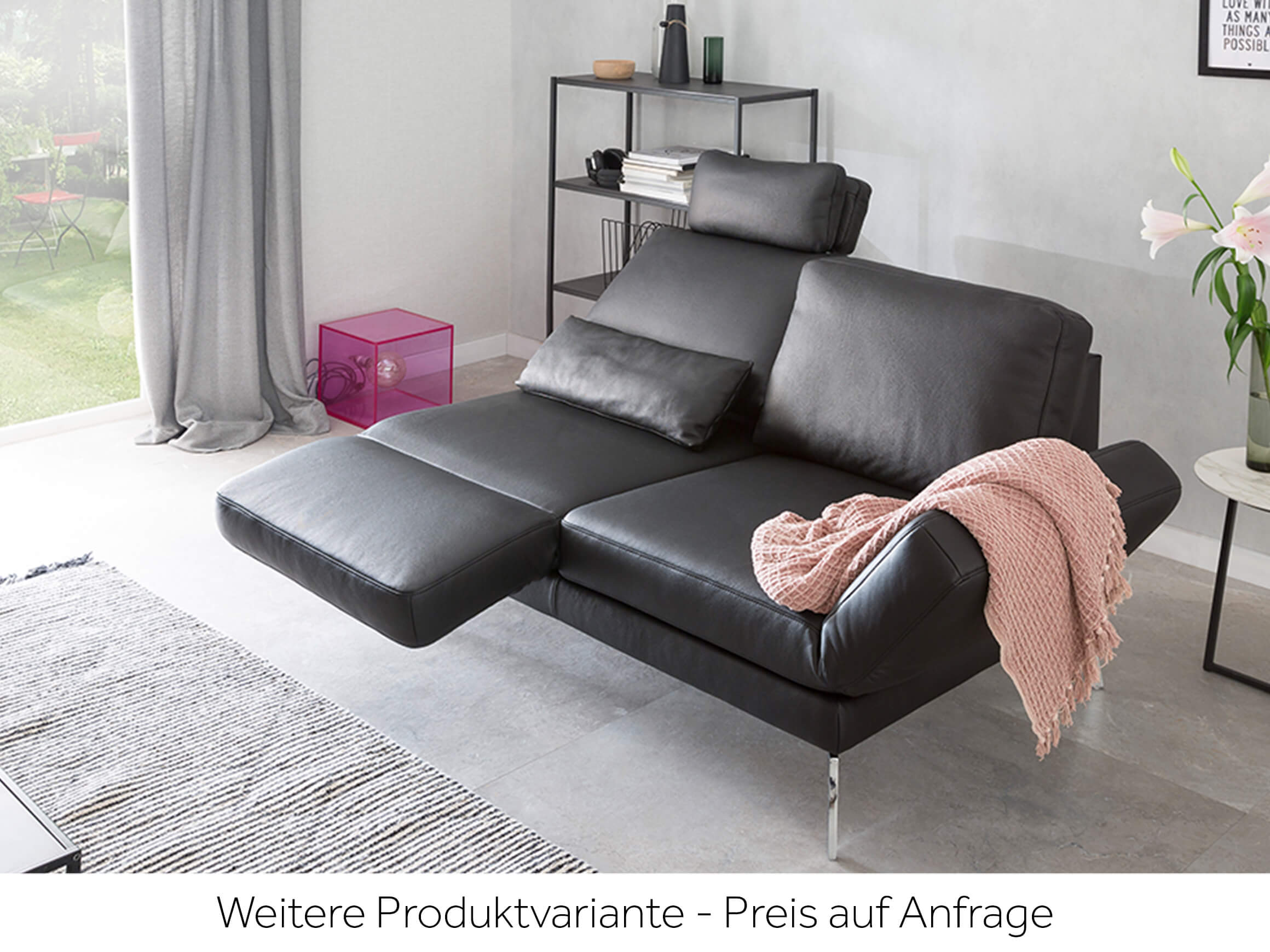 Sofa Toledo Basic Candy / Farbe: Bianco / Material: Leder Basic