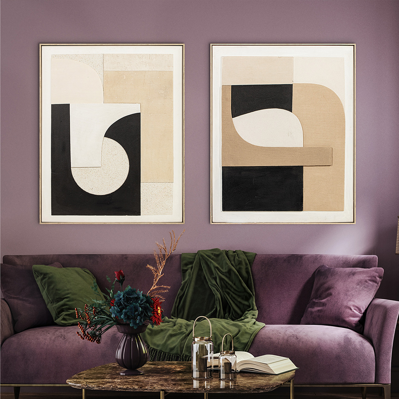 Gemälde Natural Geometric Shapes image LAND