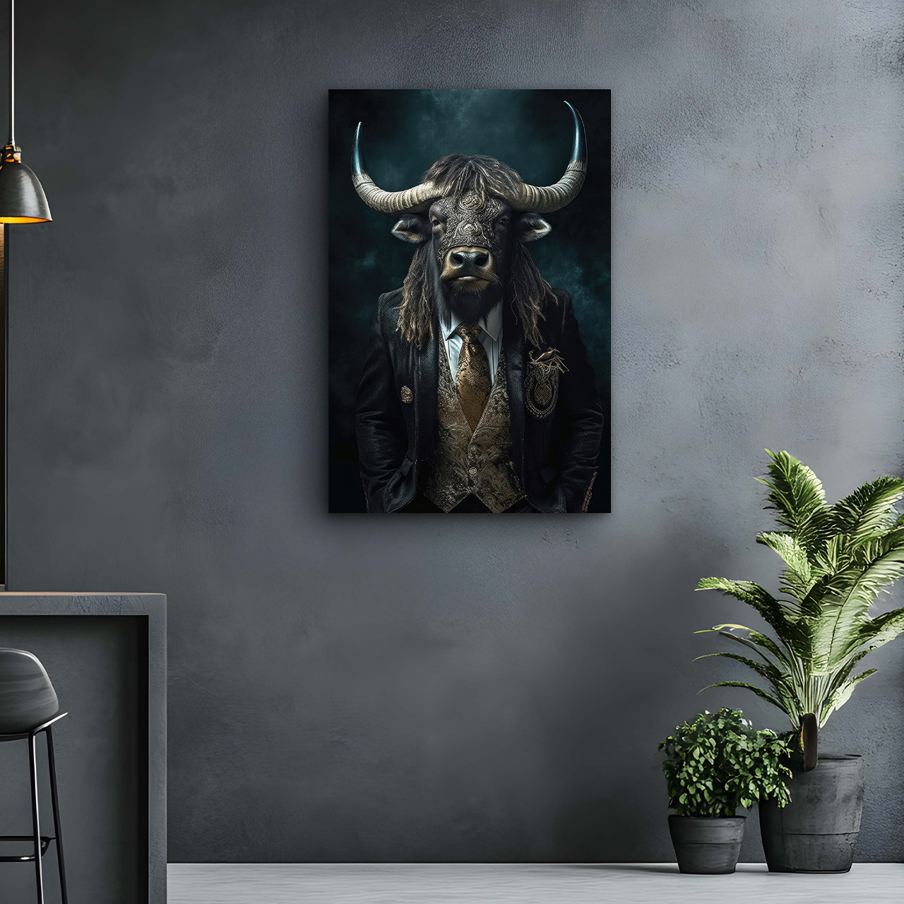Alubild-Stylish Mr. Bull-image LAND