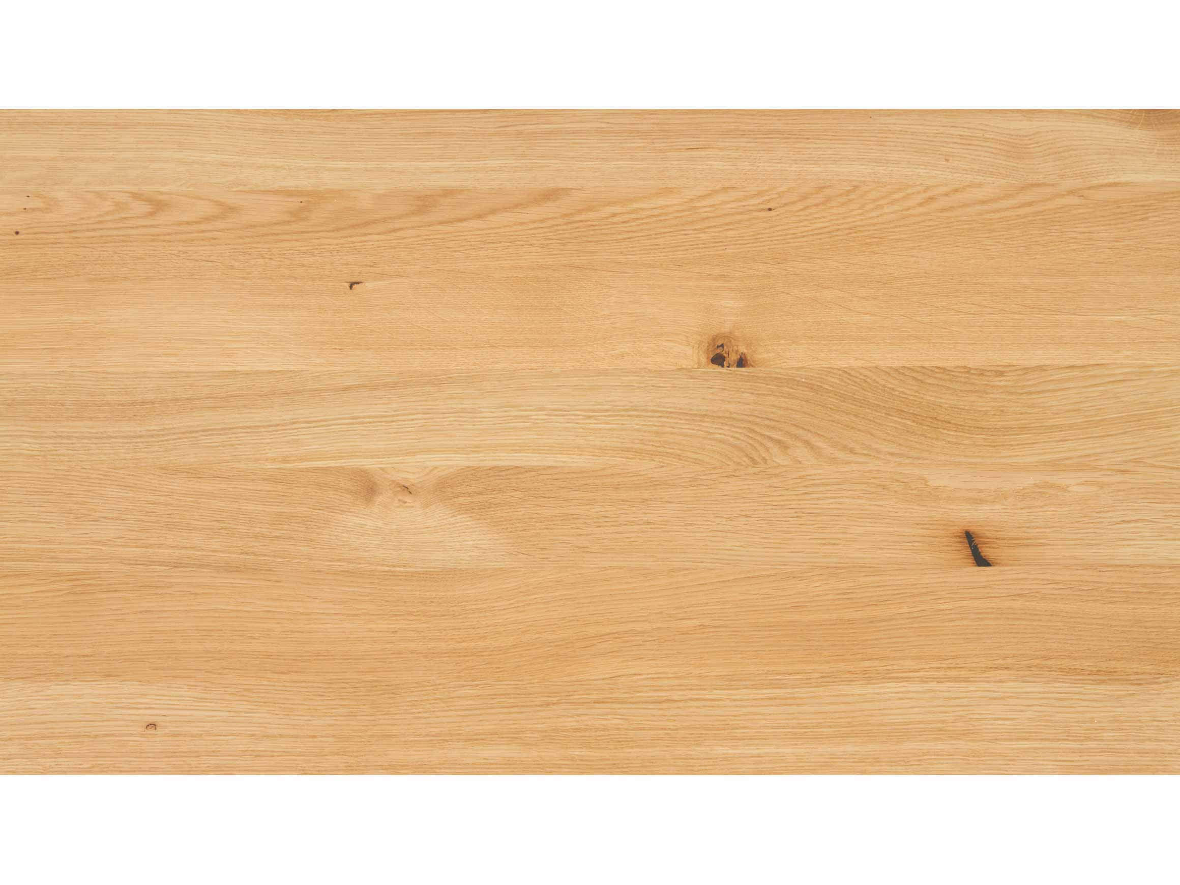 Couchtisch Flüela, Holzplatte Eiche, Gestell Schwarz