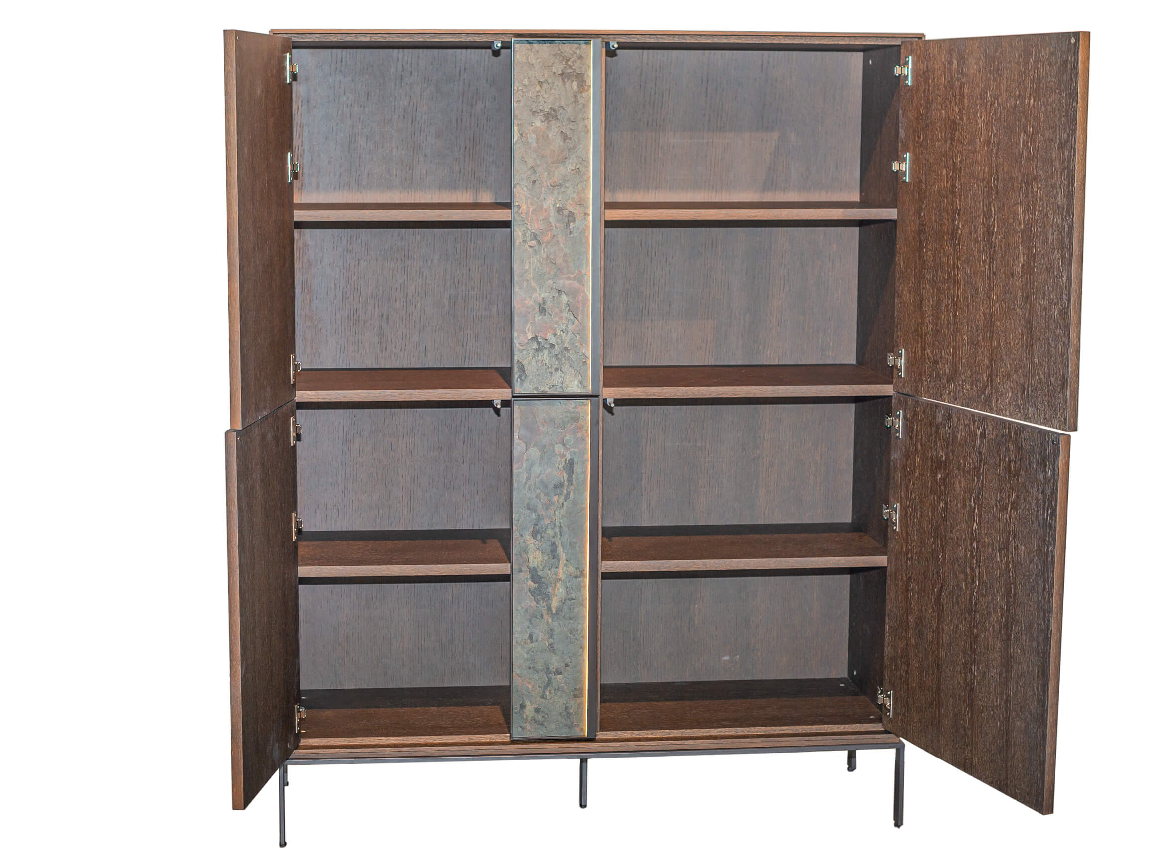 Highboard Felice Abrito / Farbe: Schwarzgrau